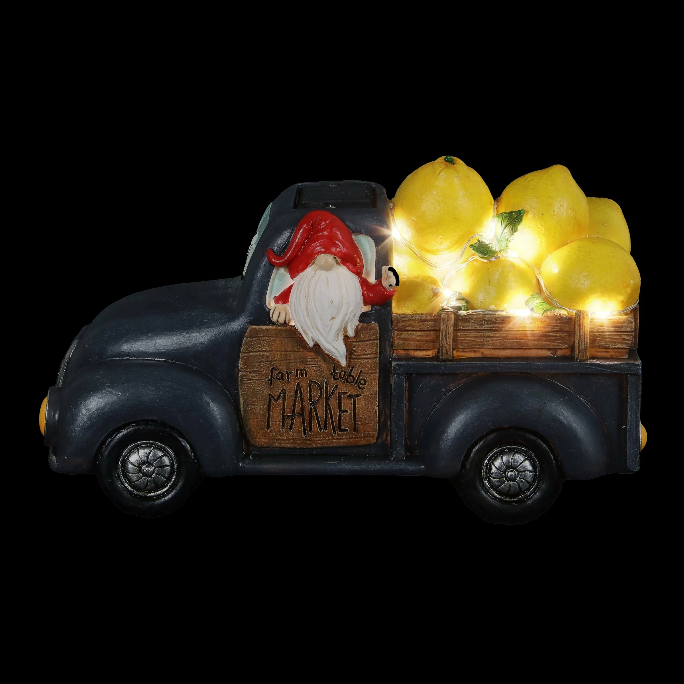 Buy π Coupon βοΈ Exhart Solar Hand Painted Gnome Driving A Farm To Table Lemon Truck Garden Statue, 10 By 6 Inches β π€© - Image 10
