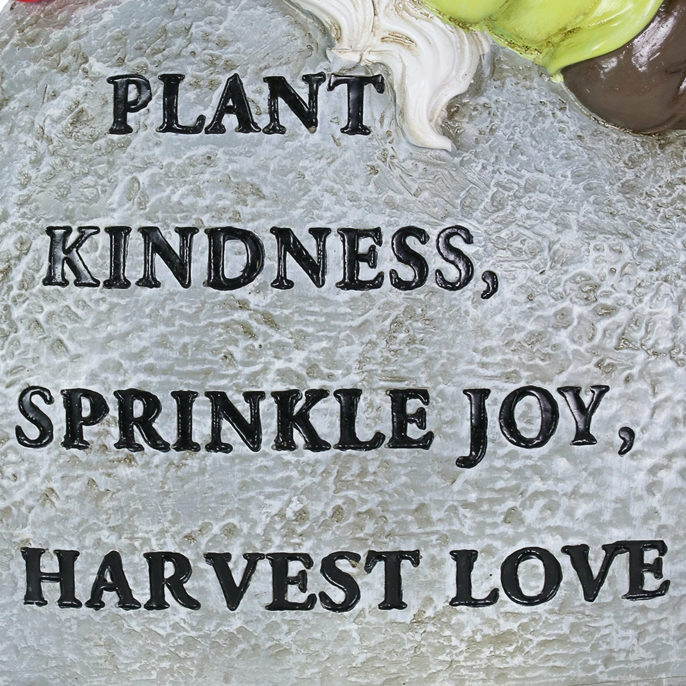 New π Brand new β Exhart Solar Hand Painted Gnome Inspirational Kindness And Joy Garden Stone Statue With LED Lady Bug, 3 By 5 Inches π π - Image 6