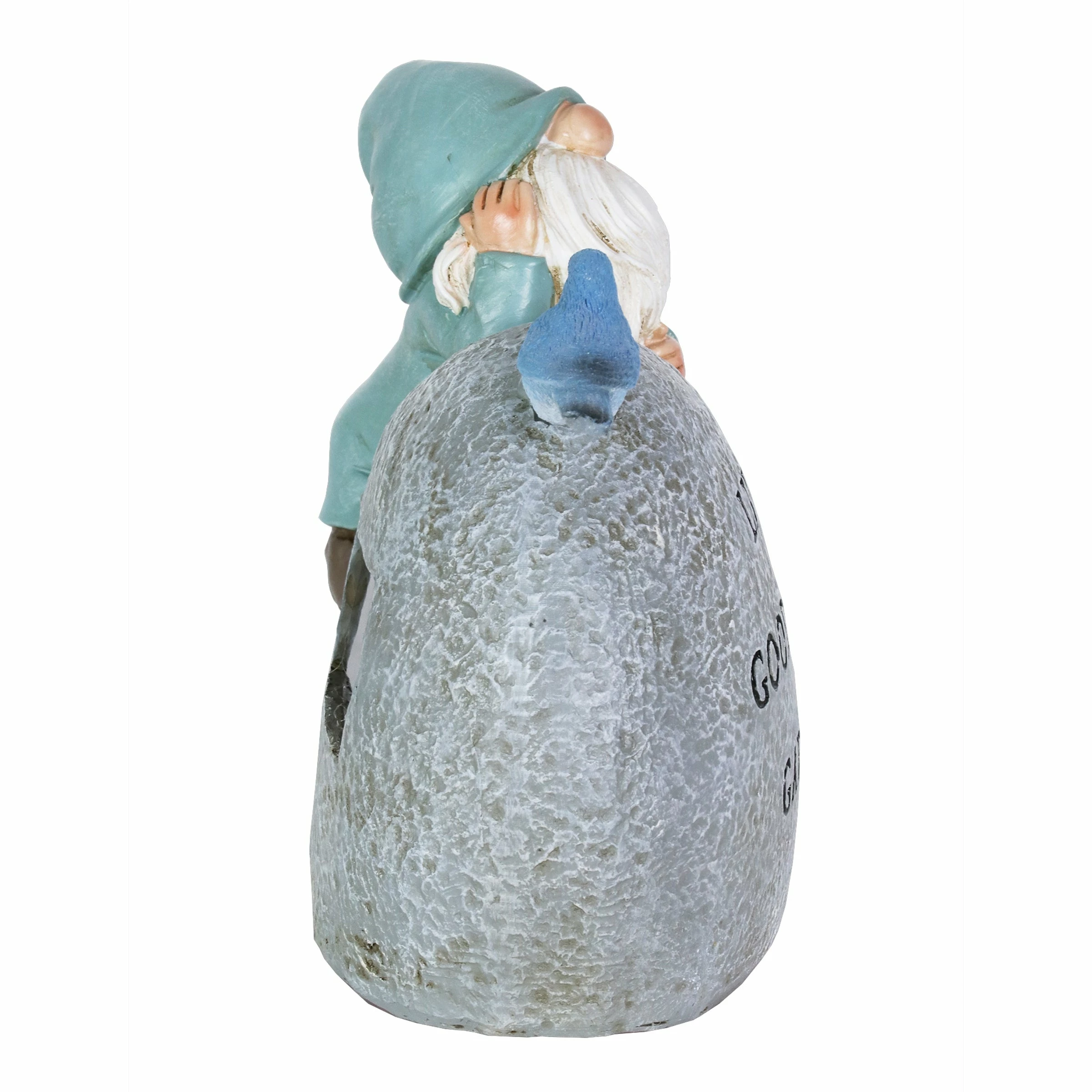 Best Pirce π Hot Sale π Exhart Solar Hand Painted Gnome Inspirational Life Garden Stone Statue With LED Bird, 3 By 5 Inches βοΈ π₯° - Image 11