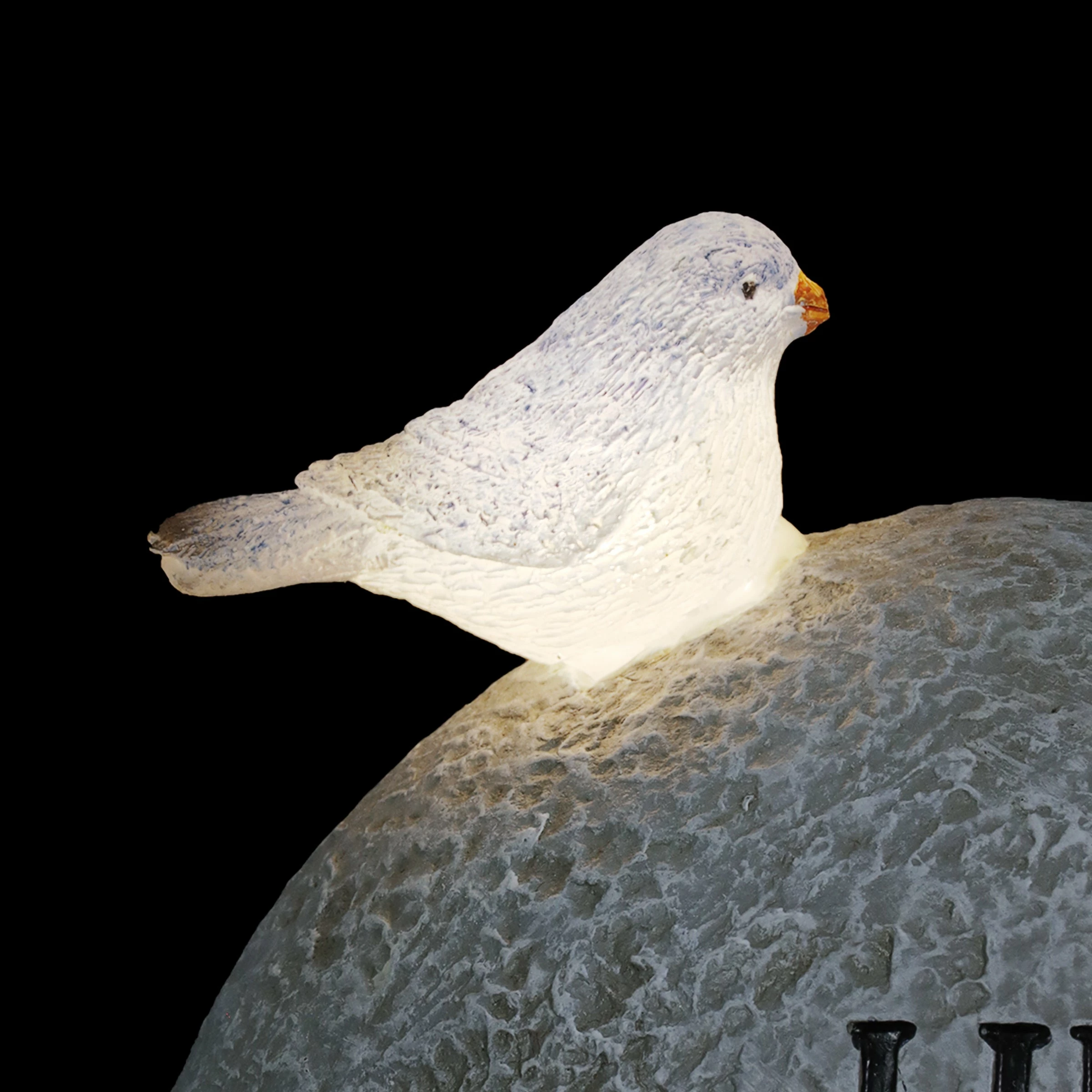 Best Pirce π Hot Sale π Exhart Solar Hand Painted Gnome Inspirational Life Garden Stone Statue With LED Bird, 3 By 5 Inches βοΈ π₯° - Image 8