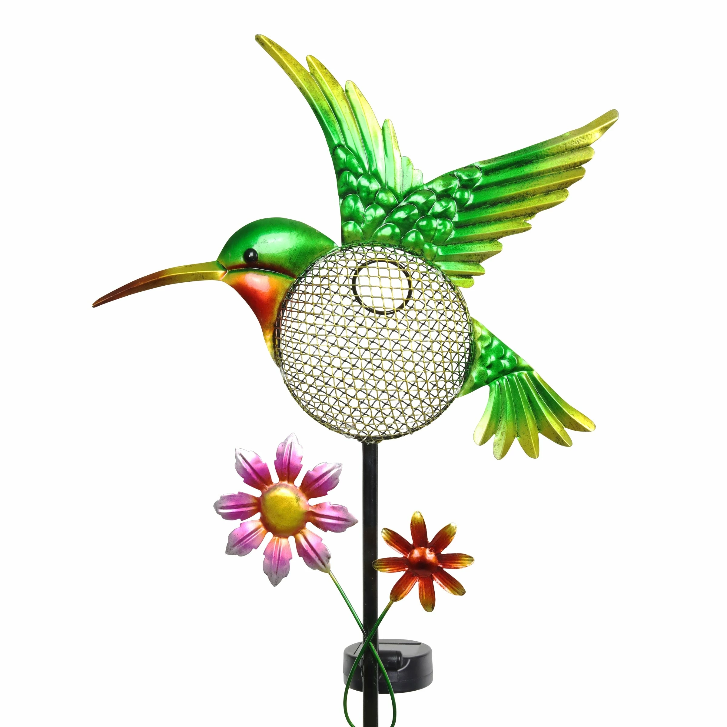 Cheap π Best deal βοΈ Exhart Solar Hand Painted Hummingbird Metal Mesh Pellet Bird Feeder Garden Stake, 12.5 By 36 Inches π₯° β¨ - Image 8