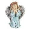 Deals 🧨 Top 10 🧨 Exhart Solar Hand Painted Little Girl Angel Garden Statue With LED Flower Garland, 8.5 By 10.5 Inches ❤️ ✔️
