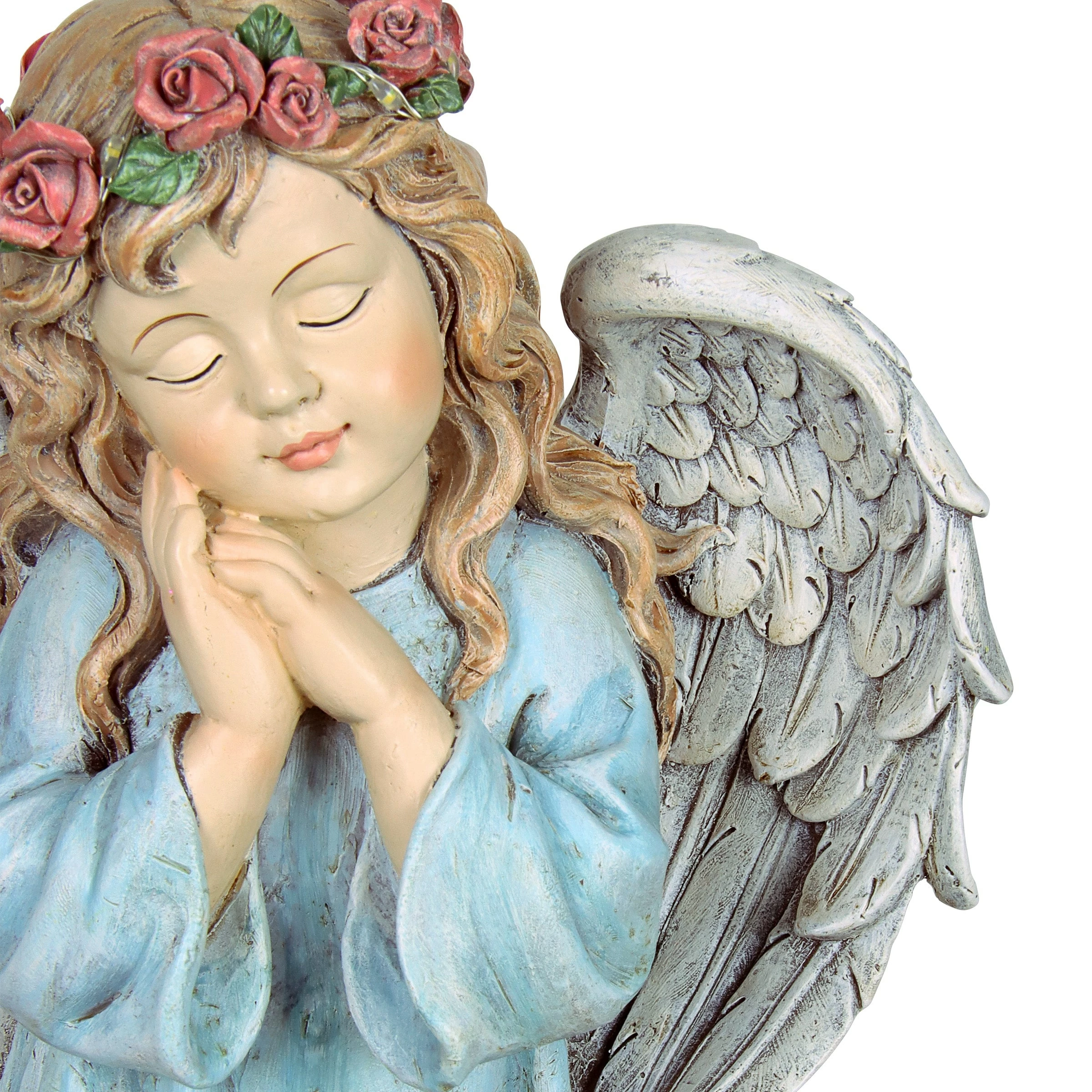 Deals ๐งจ Top 10 ๐งจ Exhart Solar Hand Painted Little Girl Angel Garden Statue With LED Flower Garland, 8.5 By 10.5 Inches โค๏ธ โ๏ธ 8 Deals ๐งจ Top 10 ๐งจ Exhart Solar Hand Painted Little Girl Angel Garden Statue With LED Flower Garland, 8.5 By 10.5 Inches โค๏ธ โ๏ธ - Image 6