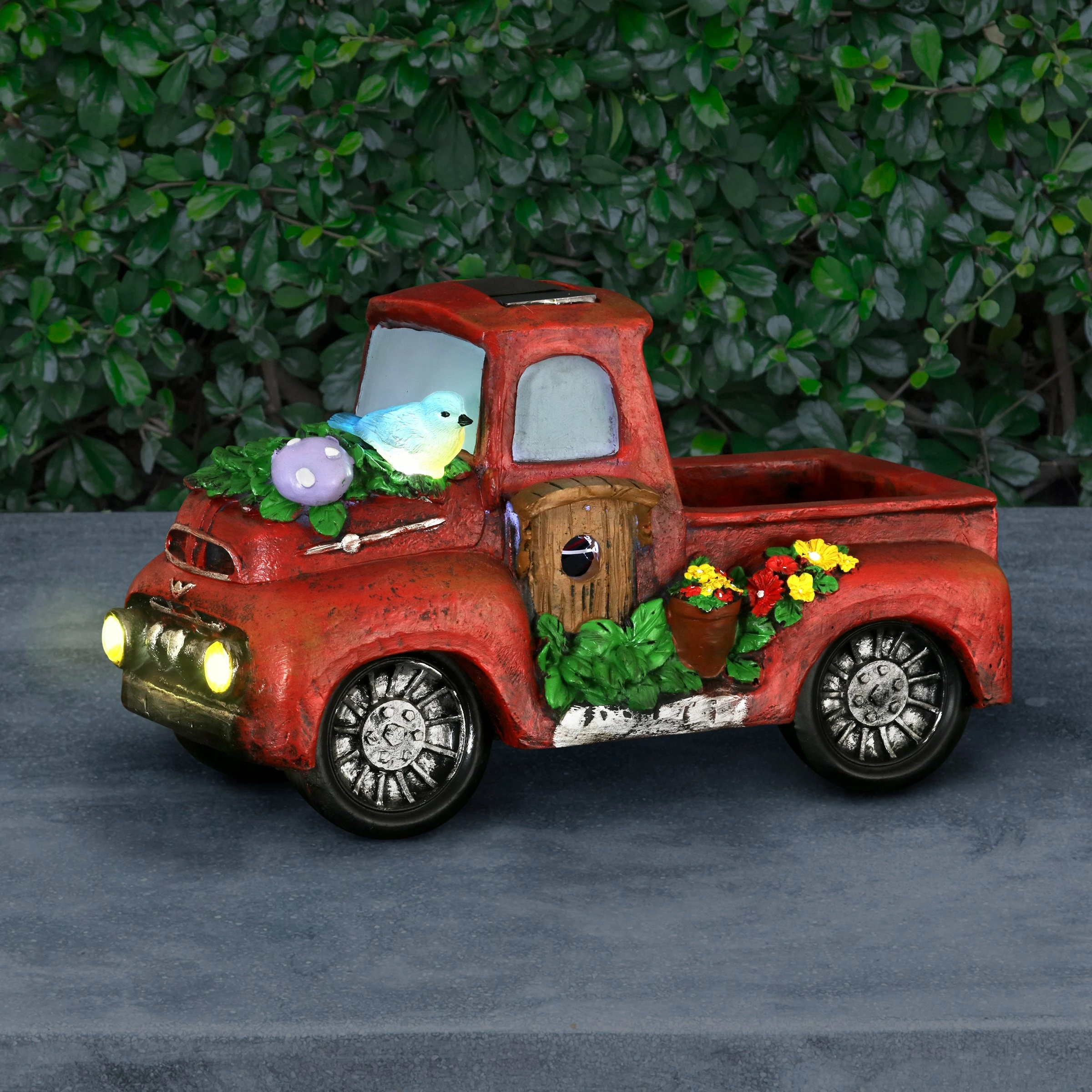 Promo β Discount β Exhart Solar Hand Painted Nostalgic Truck Garden Statue, 11 By 6 Inches π₯° βοΈ 4 Promo β Discount β Exhart Solar Hand Painted Nostalgic Truck Garden Statue, 11 By 6 Inches π₯° βοΈ - Image 2