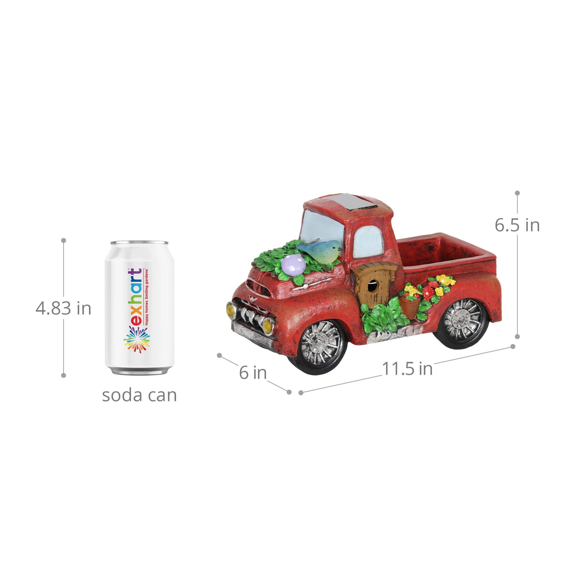 Promo β Discount β Exhart Solar Hand Painted Nostalgic Truck Garden Statue, 11 By 6 Inches π₯° βοΈ 6 Promo β Discount β Exhart Solar Hand Painted Nostalgic Truck Garden Statue, 11 By 6 Inches π₯° βοΈ - Image 4