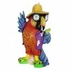 Hot Sale 🎁 Wholesale 🛒 Exhart Solar Hand Painted Party Parrot Garden Statue, 15 Inch 🔔 ✔️