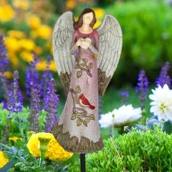 Outlet π€© Deals π Exhart Solar Hand Painted Resin Angel Stake With Heart And Cardinal, 5.5 By 18 Inches π€© π 15 Outlet π€© Deals π Exhart Solar Hand Painted Resin Angel Stake With Heart And Cardinal, 5.5 By 18 Inches π€© π -Exhart Shop Exhart Solar Hand Painted Resin Angel Stake with Heart and Cardinal2C 5.5 by 18 Inches 2