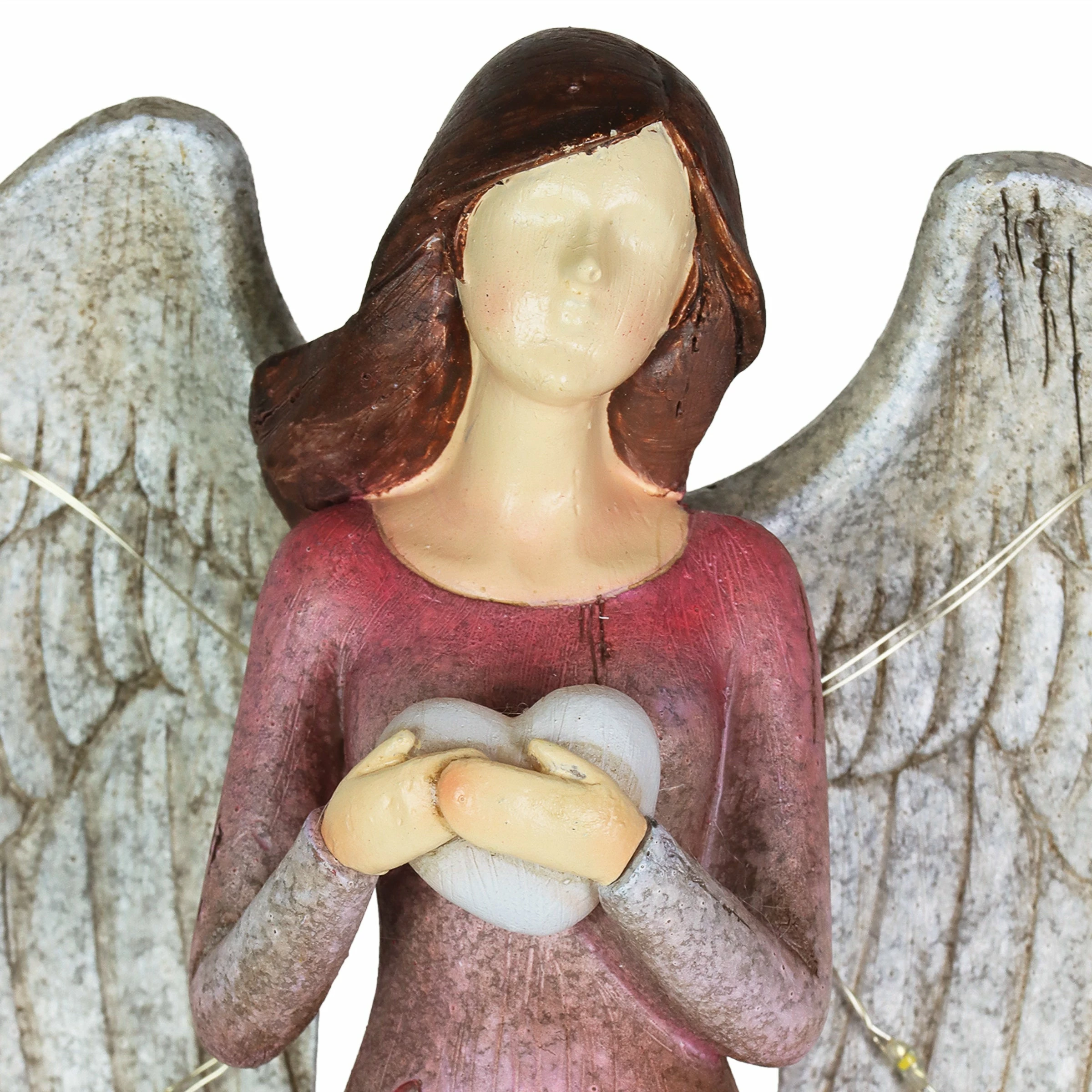 Outlet π€© Deals π Exhart Solar Hand Painted Resin Angel Stake With Heart And Cardinal, 5.5 By 18 Inches π€© π 7 Outlet π€© Deals π Exhart Solar Hand Painted Resin Angel Stake With Heart And Cardinal, 5.5 By 18 Inches π€© π - Image 5