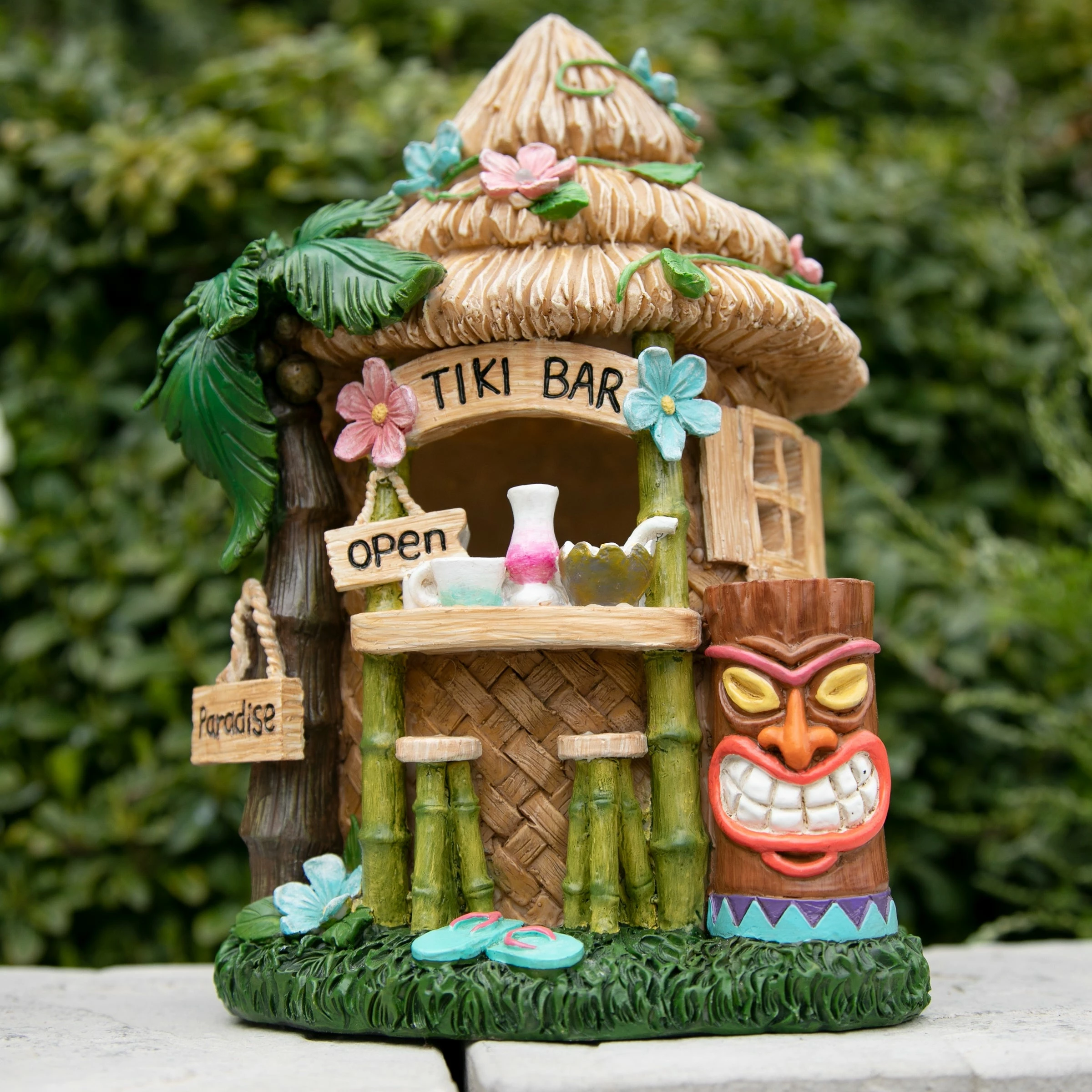 Flash Sale ๐ Discount ๐ Exhart Solar Hand Painted Tiki Bar Garden Statue, 8 By 11.5 Inches โค๏ธ ๐ - Image 13