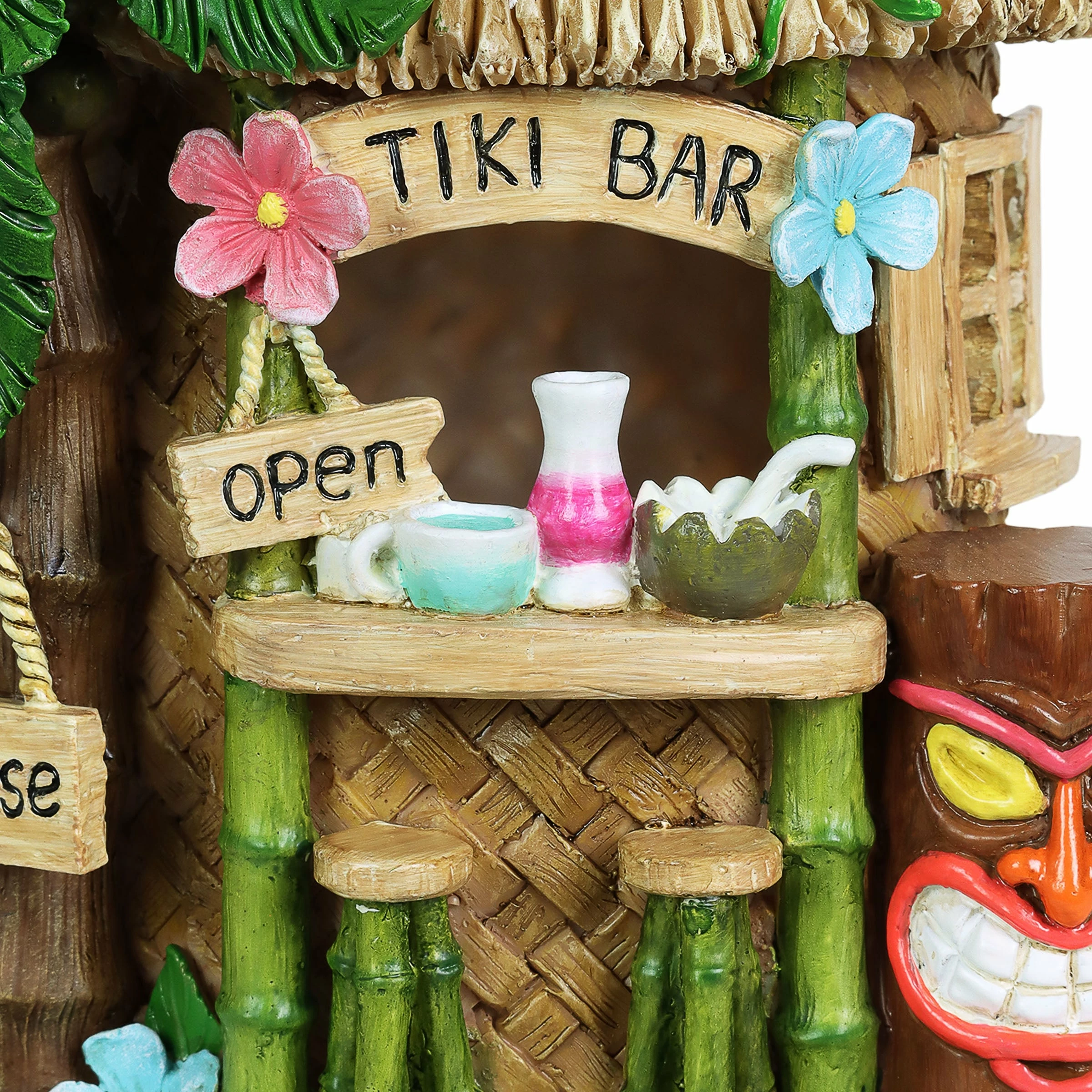 Flash Sale ๐ Discount ๐ Exhart Solar Hand Painted Tiki Bar Garden Statue, 8 By 11.5 Inches โค๏ธ ๐ - Image 5