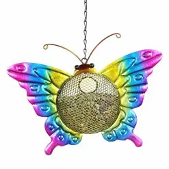 Top 10 😍 New 👍 Exhart Solar Hanging Metal Mesh Butterfly Bird Feeder, 13 By 17 Inches ✨ ⌛