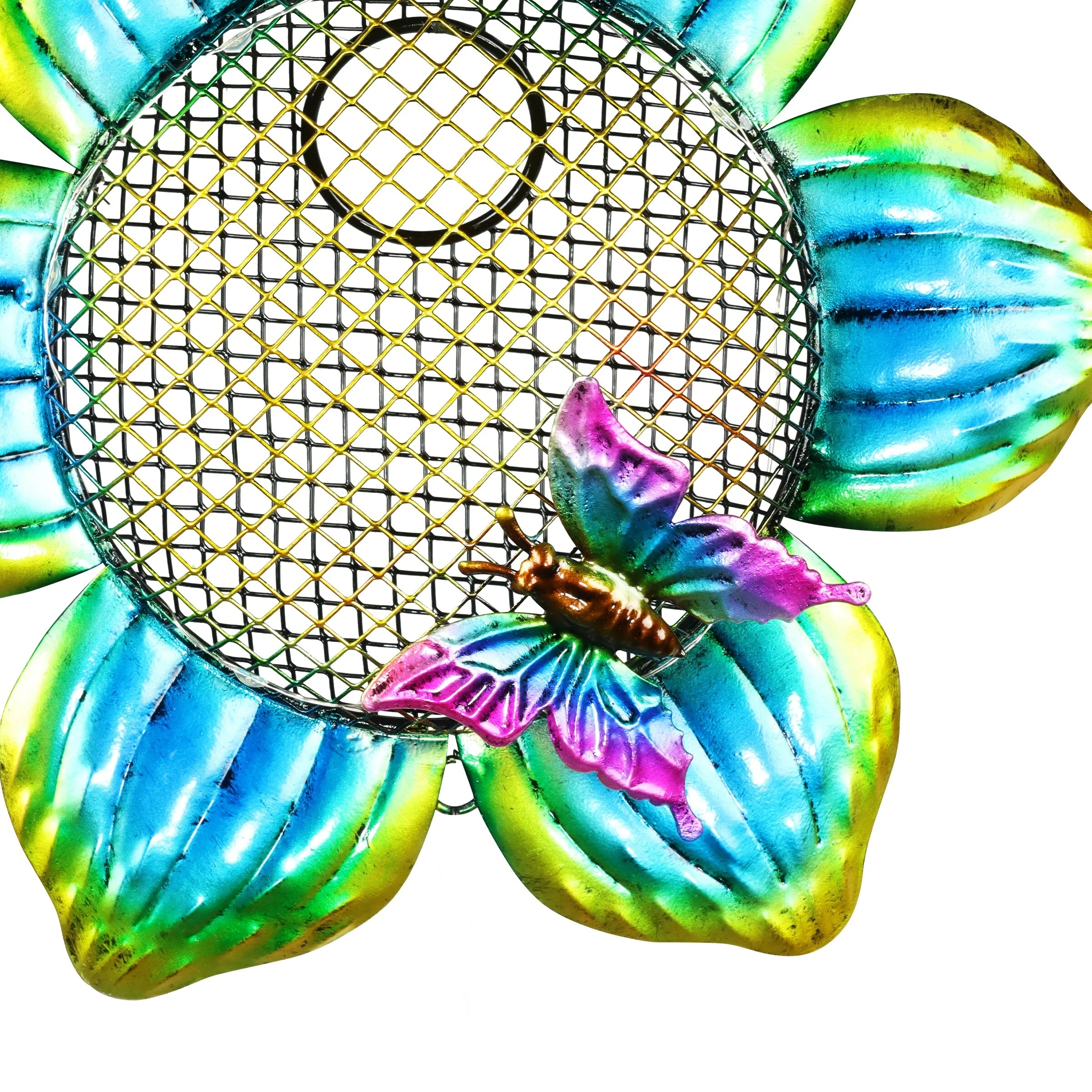 Best Sale β Promo π― Exhart Solar Hanging Metal Mesh Flower Bird Feeder, 9 By 22.5 Inches π― π€© - Image 6