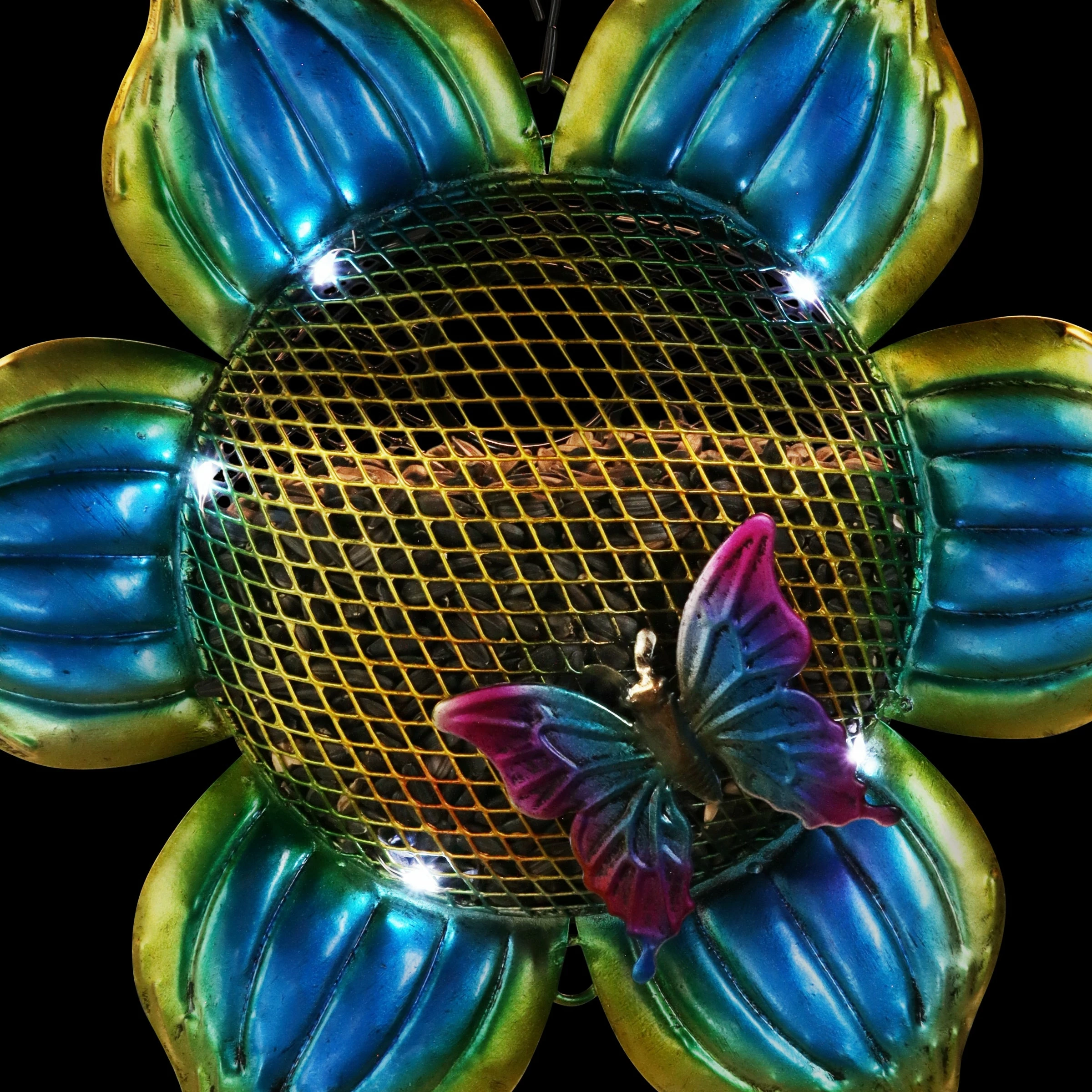 Best Sale β Promo π― Exhart Solar Hanging Metal Mesh Flower Bird Feeder, 9 By 22.5 Inches π― π€© - Image 8