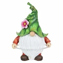 Best Sale 🥰 Wholesale 👍 Exhart Solar Hula Hoop Garden Gnome Statuary, 7.5 By 11.5 Inches 🔔 ⌛