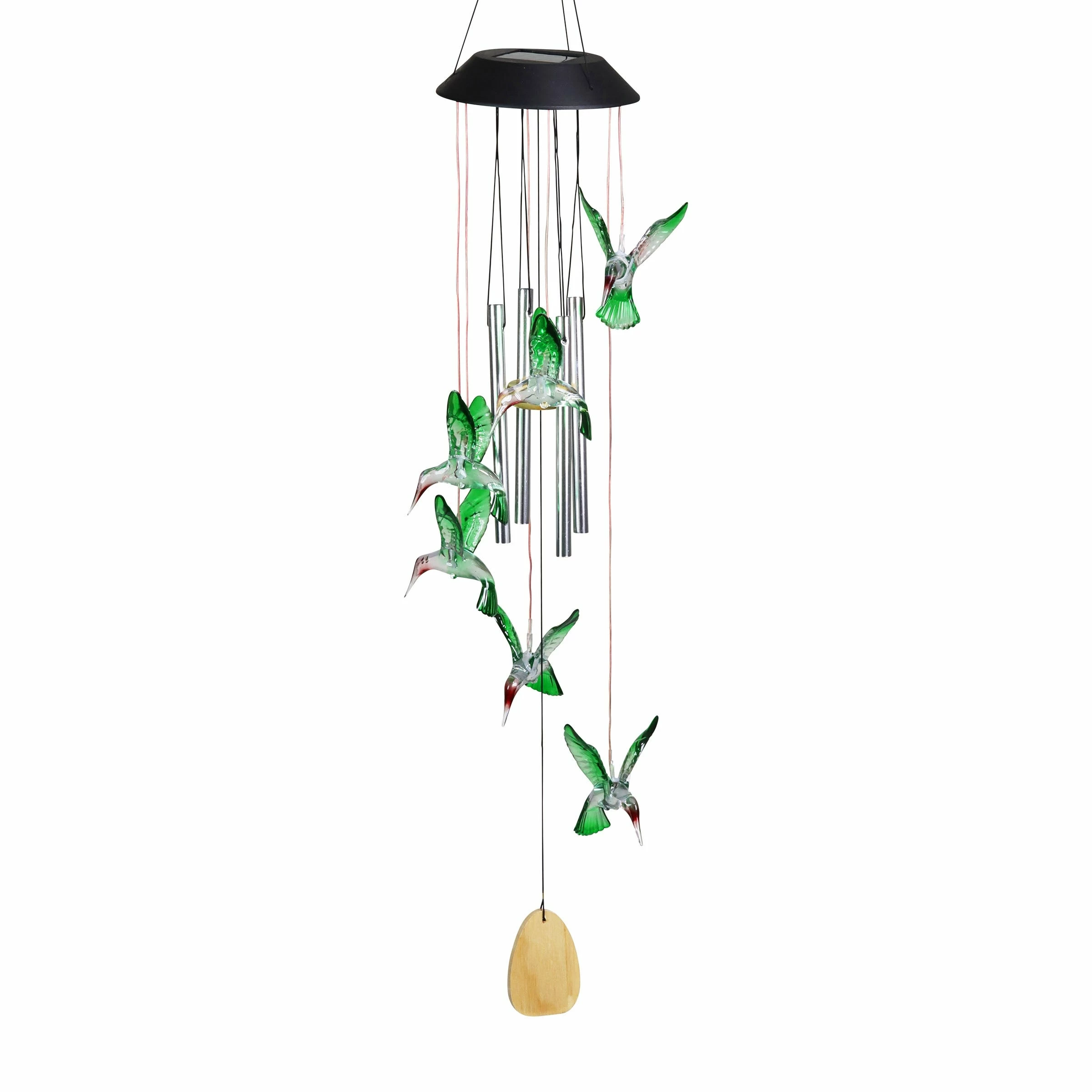Cheap π Brand new π Exhart Solar Hummingbird Acrylic And Metal Wind Chime With Color Changing LED Lights, 5 By 26 Inches β π― - Image 7