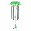 Coupon ⌛ Best Sale 💯 Exhart Solar LED Green Flower Hanging Wind Chime With Hummingbird Charm, 7 By 27.5 Inches 🌟 ⌛