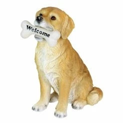 Top 10 ✨ Best Pirce 😍 Exhart Solar Labrador Retriever 🐕 🐶 Dog With LED Welcome Bone Garden Statuary, 14 Inch Tall 🧨 🤩