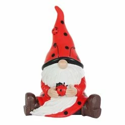 Best reviews of 🎉 Best reviews of 😀 Exhart Solar Ladybug Hat Gnome Statue With Ladybug, 5.5 By 9.5 Inches 🎁 🛒