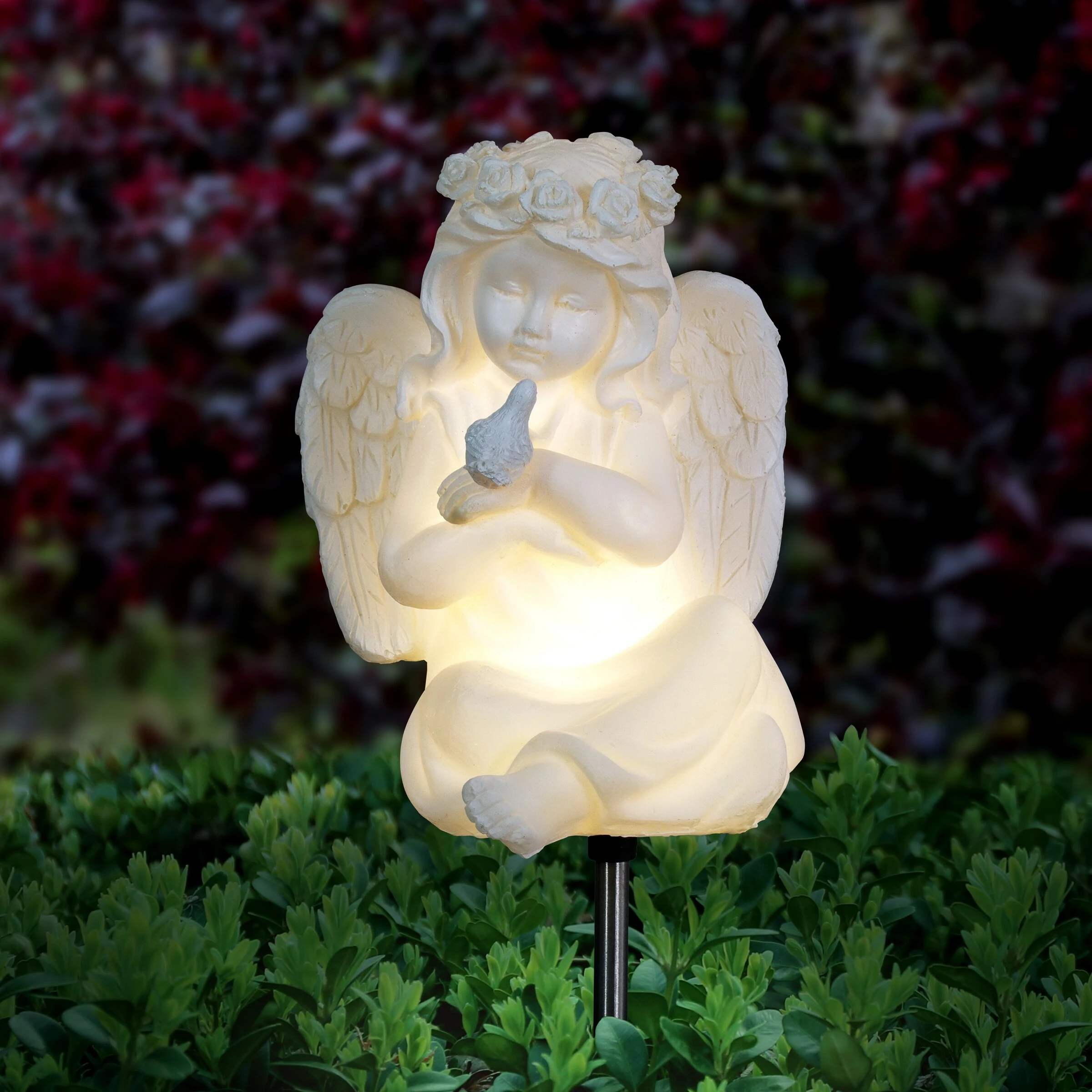 Hot Sale β€οΈ Best reviews of β€οΈ Exhart Solar Little Girl Angel Garden Stake In Resin, 5.5 By 30 Inches π β 4 Hot Sale β€οΈ Best reviews of β€οΈ Exhart Solar Little Girl Angel Garden Stake In Resin, 5.5 By 30 Inches π β - Image 2