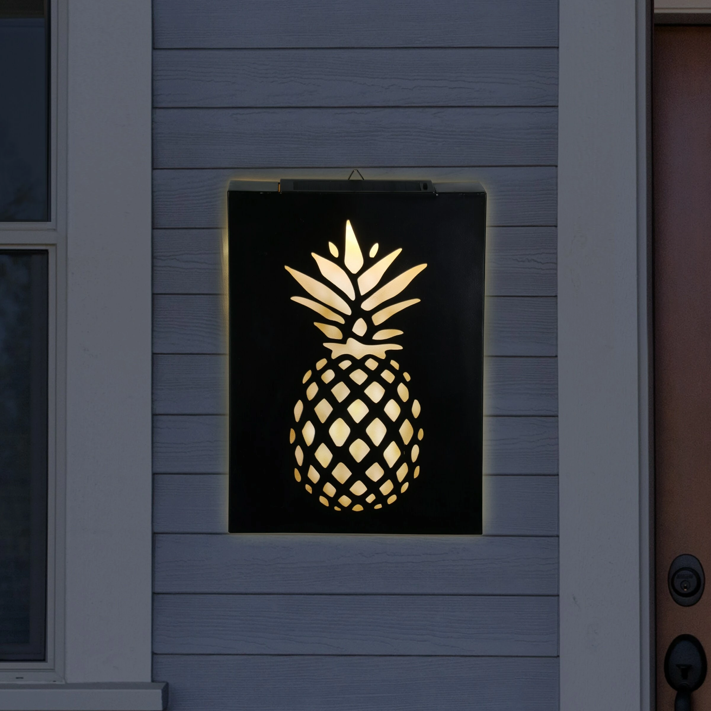 Top 10 π Wholesale π€© Exhart Solar Matte Black Stamped Metal Pineapple Wall Art, 12 X 17 Inches π π - Image 2