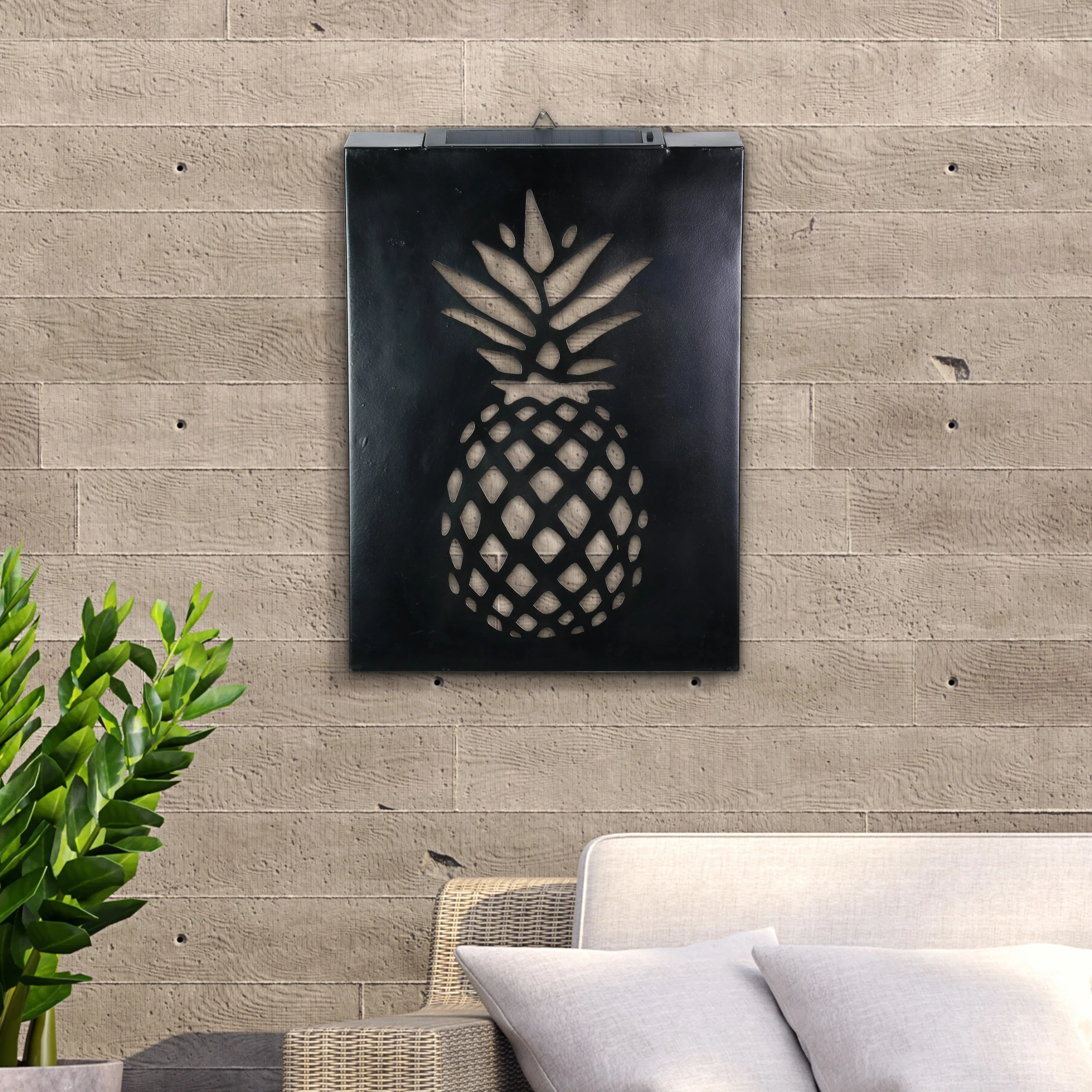 Top 10 π Wholesale π€© Exhart Solar Matte Black Stamped Metal Pineapple Wall Art, 12 X 17 Inches π π - Image 3
