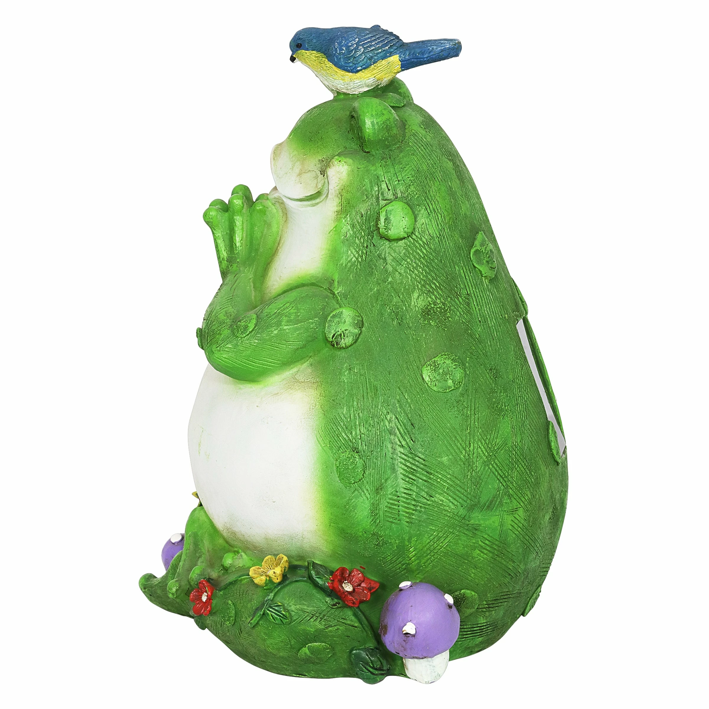 Brand new π€© Cheap π Exhart Solar Meditating Frog In Lotus Position Garden Statue, 10 Inch π€© π - Image 11