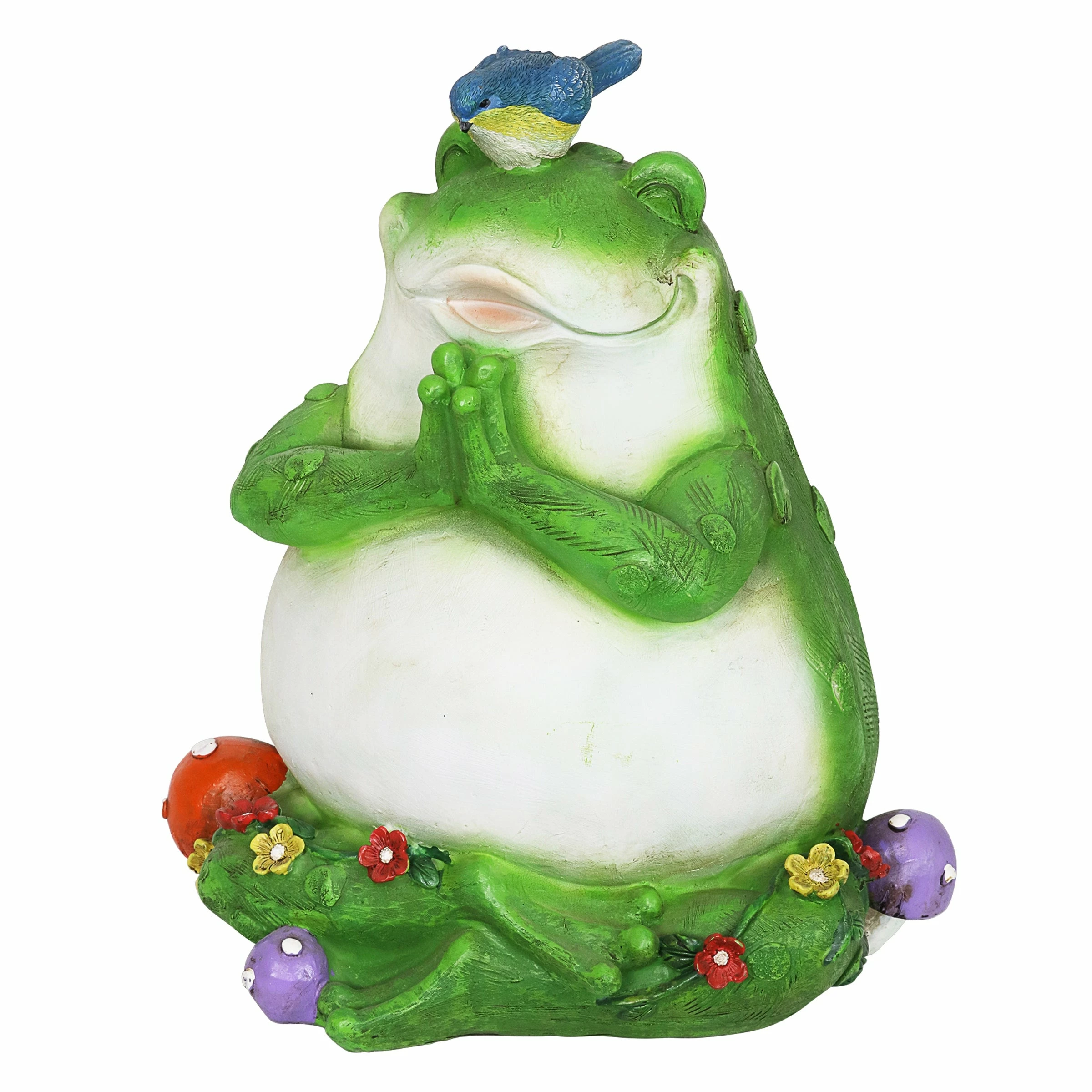 Brand new π€© Cheap π Exhart Solar Meditating Frog In Lotus Position Garden Statue, 10 Inch π€© π