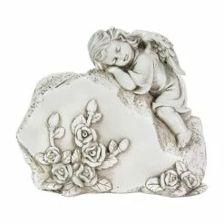 Hot Sale 🔥 Discount 🎉 Exhart Solar Memorial Rock With Angel, 6 Inch ⭐ 🛒