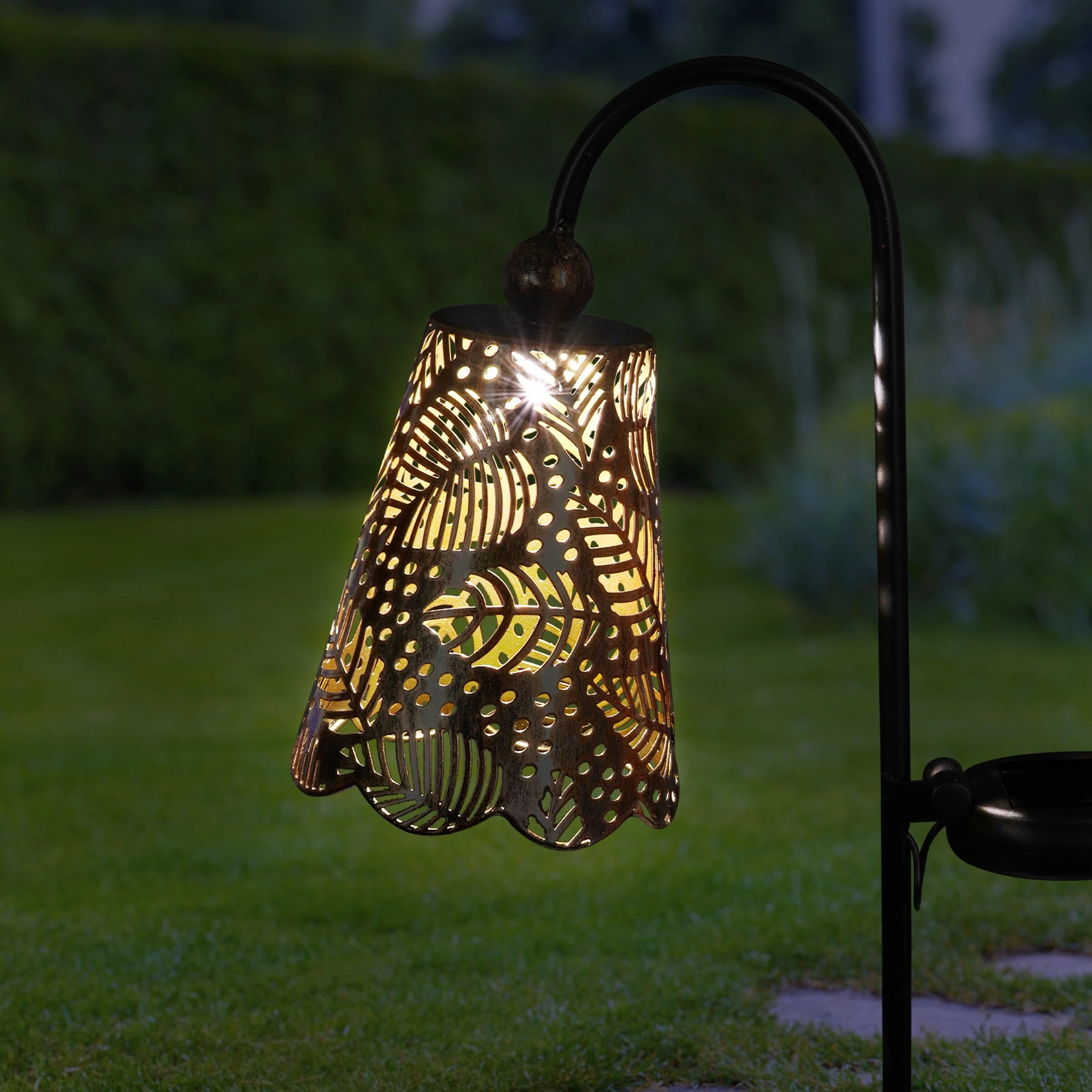 Cheapest π₯ Deals β Exhart Solar Metal Filigree Shade Garden Stake In Bronze With Leaf Pattern, 7 By 35 Inches Tall π π― 4 Cheapest π₯ Deals β Exhart Solar Metal Filigree Shade Garden Stake In Bronze With Leaf Pattern, 7 By 35 Inches Tall π π― - Image 2