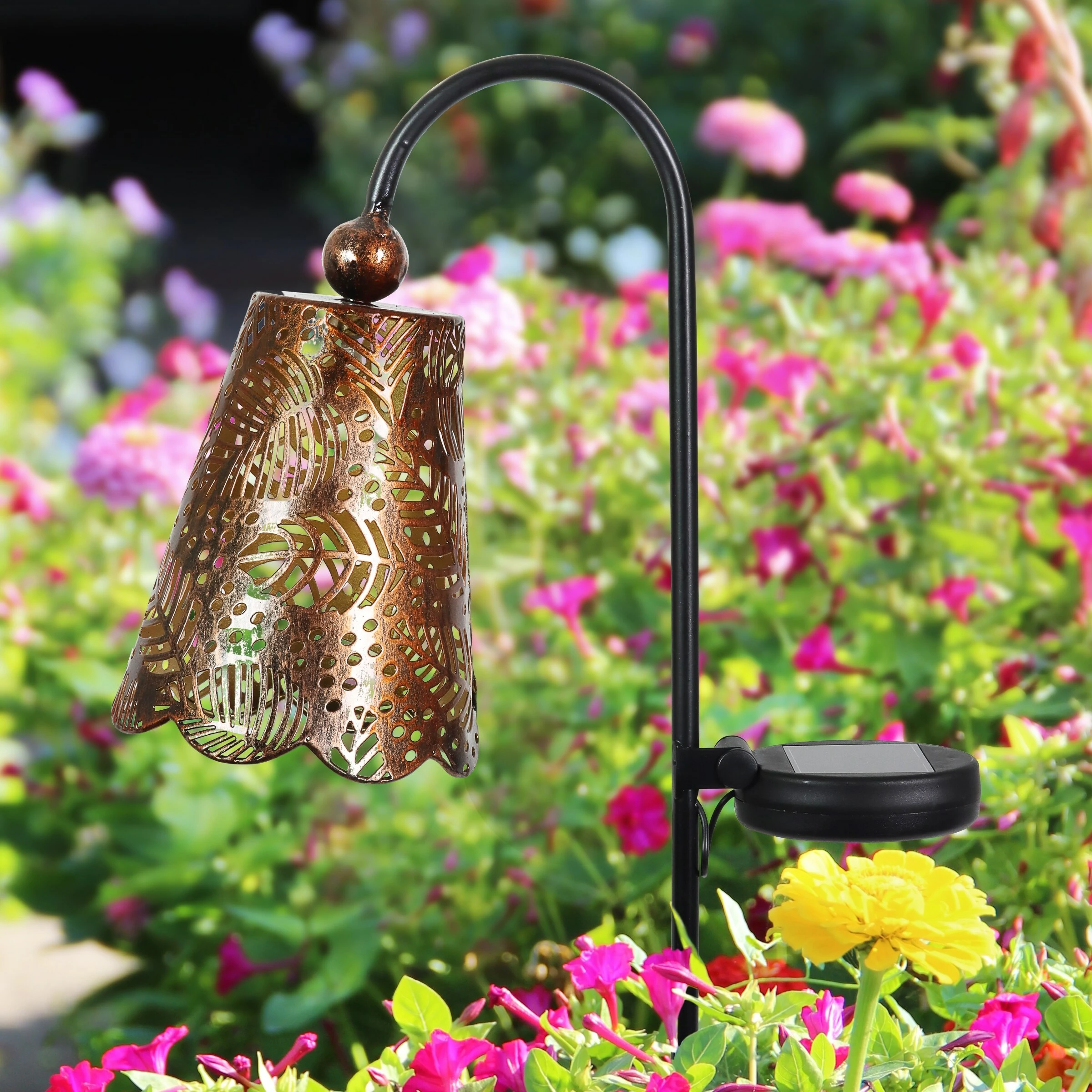 Cheapest π₯ Deals β Exhart Solar Metal Filigree Shade Garden Stake In Bronze With Leaf Pattern, 7 By 35 Inches Tall π π― 5 Cheapest π₯ Deals β Exhart Solar Metal Filigree Shade Garden Stake In Bronze With Leaf Pattern, 7 By 35 Inches Tall π π― - Image 3