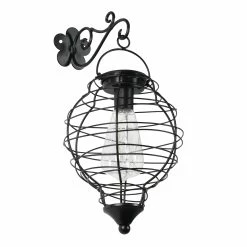 Best deal 🎉 Top 10 👏 Exhart Solar Metal Wire Hanging Lantern With 10 Warm White LEDs, 14 Inches 🔔 🎉