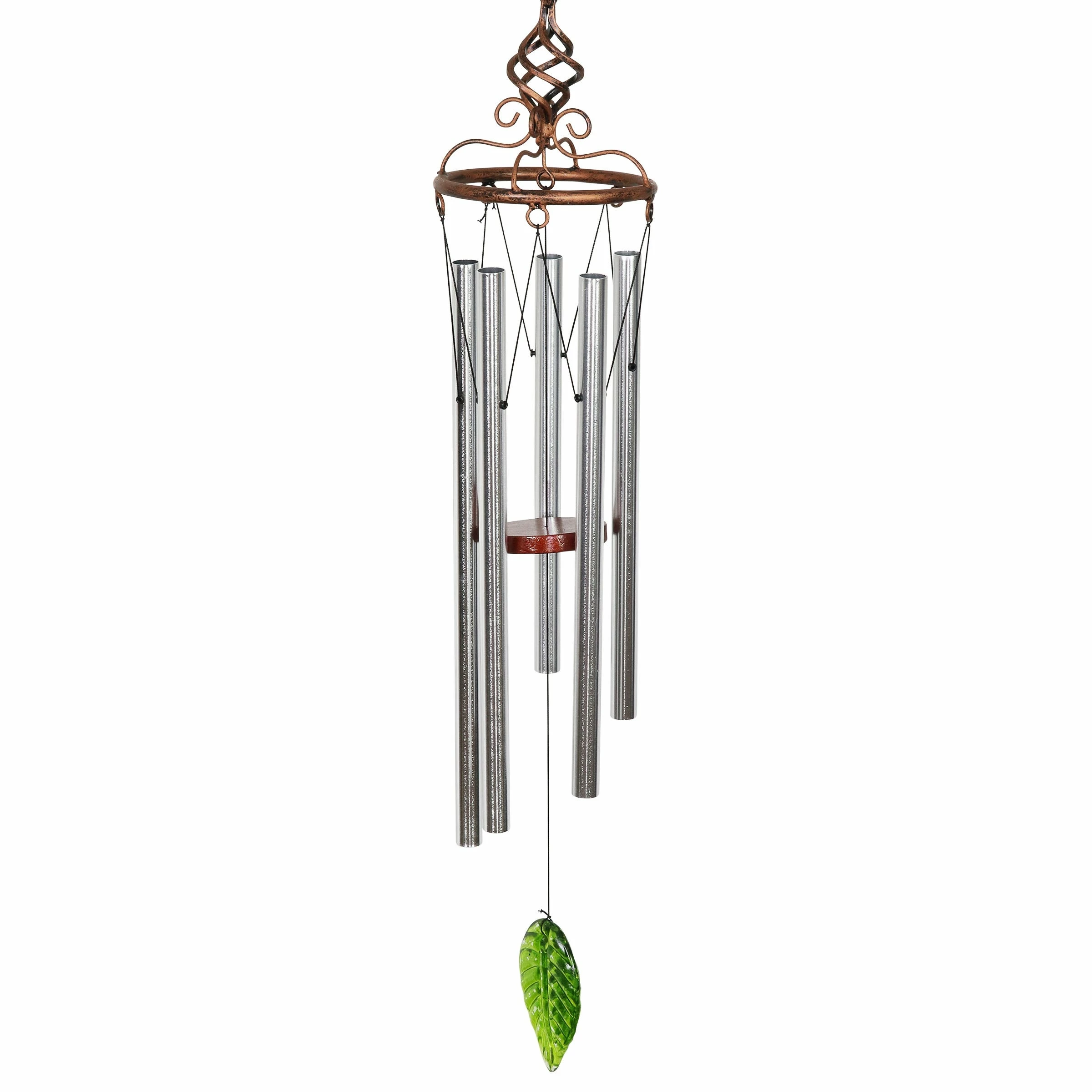 Cheap π Best Sale 𧨠Exhart Solar Metal Wire And Glass Wind Chime Loops Blue π π - Image 12