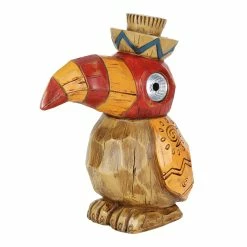 Deals 🛒 Best deal 🎉 Exhart Solar Orange Tiki Toucan Garden Statue With LED Eyes, 10 By 10 Inches 🔔 🌟