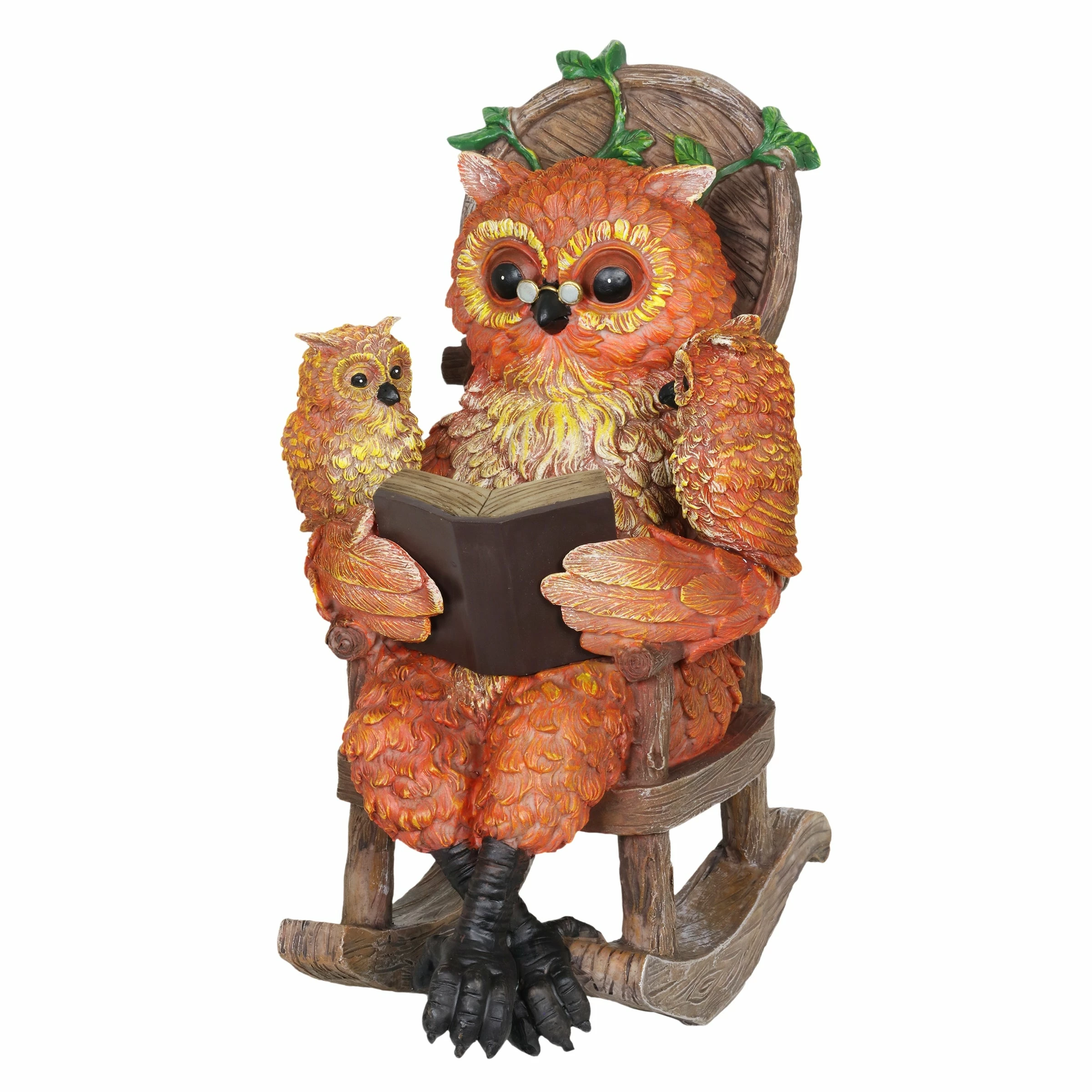 Deals π Discount π Exhart Solar Owl Reading A Story In A Rocking Chair, 12 Inch π π - Image 12