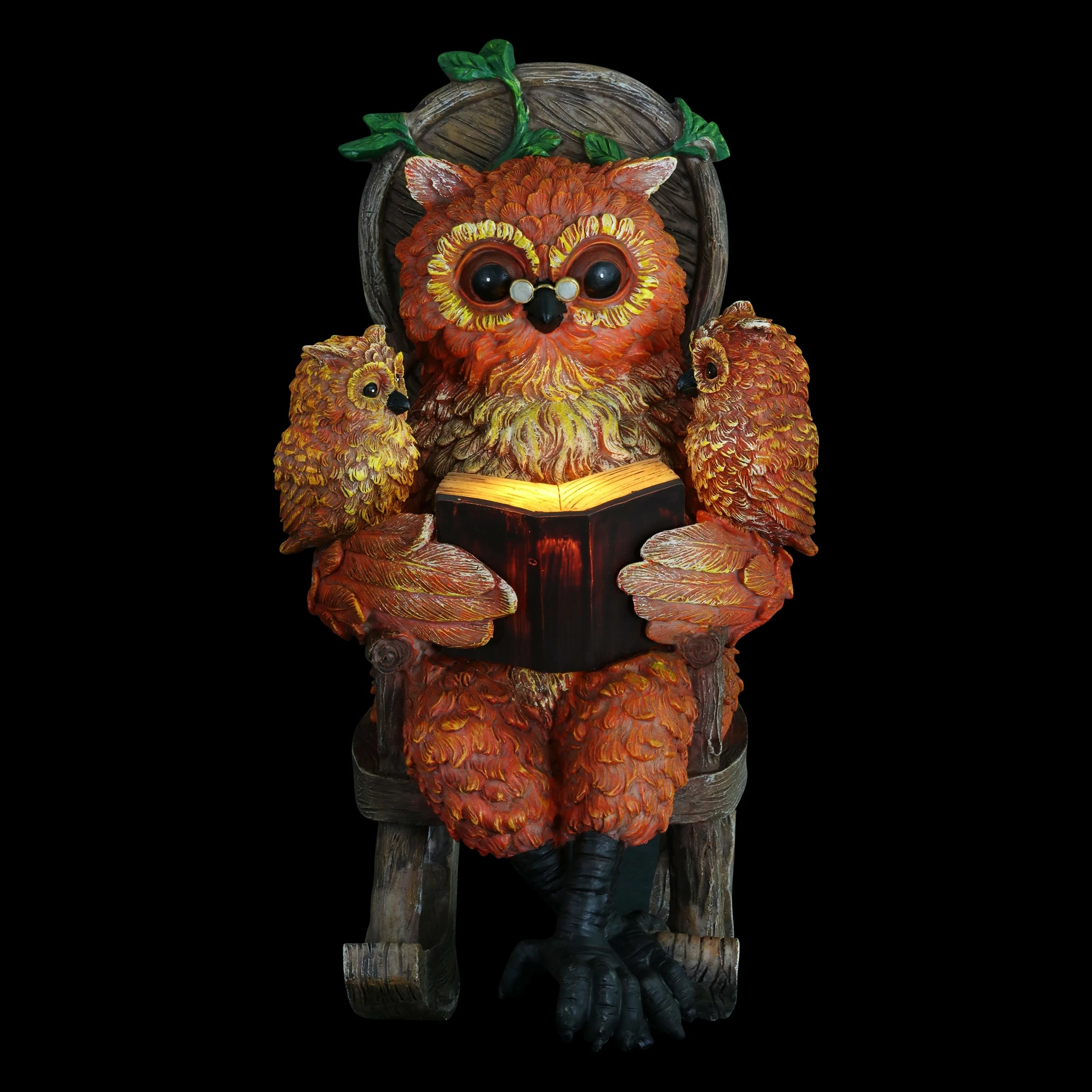 Deals π Discount π Exhart Solar Owl Reading A Story In A Rocking Chair, 12 Inch π π - Image 13