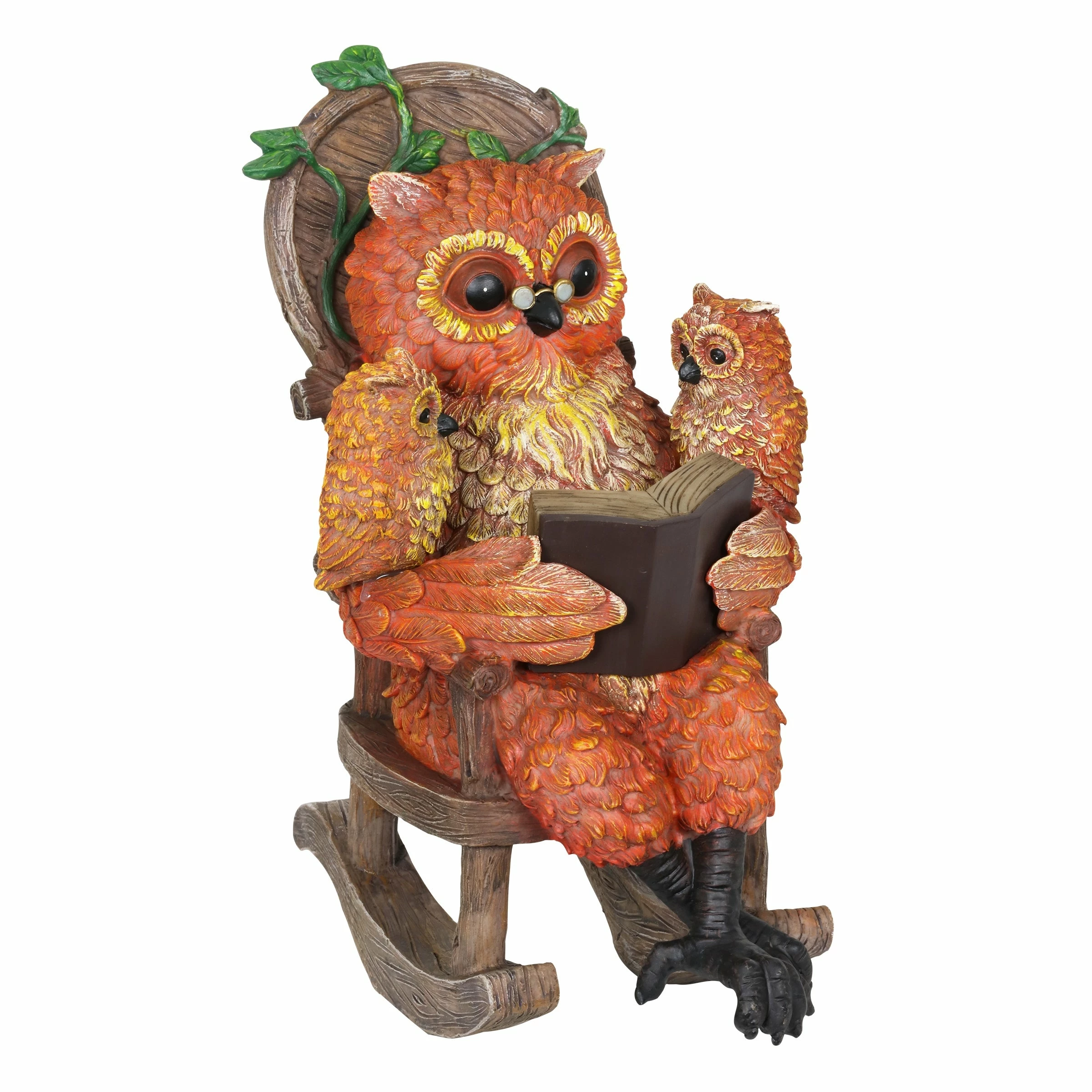 Deals π Discount π Exhart Solar Owl Reading A Story In A Rocking Chair, 12 Inch π π