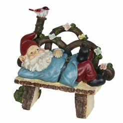 Wholesale 🔥 Discount 🔔 Exhart Solar Park Bench Pat Gnome Statuary, 10 Inch 😀 🥰