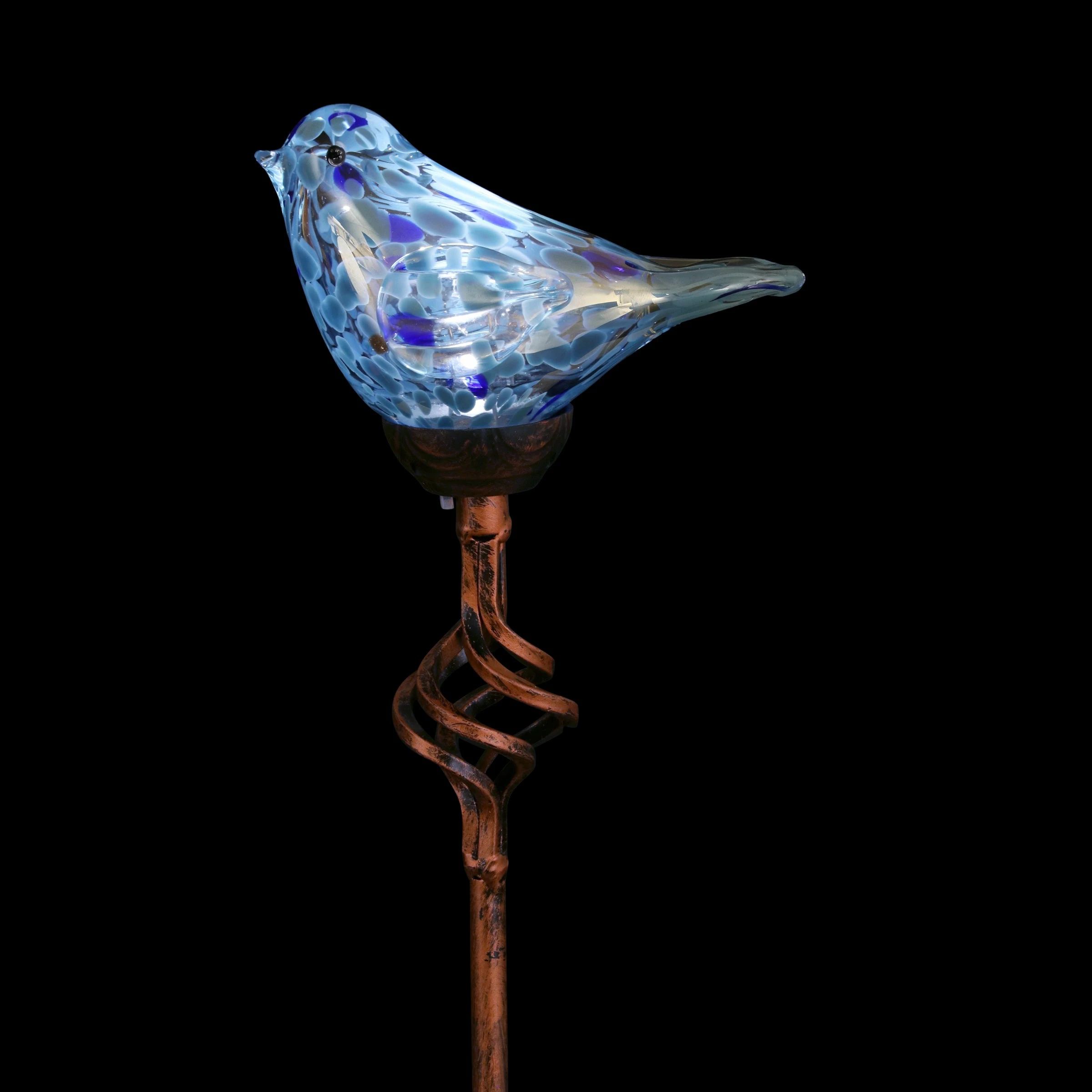 Brand new π Deals π Exhart Solar Pearlized Hand Blown Glass Bird Garden Stake, 6 By 31 Inches Multi 𧨠π - Image 14