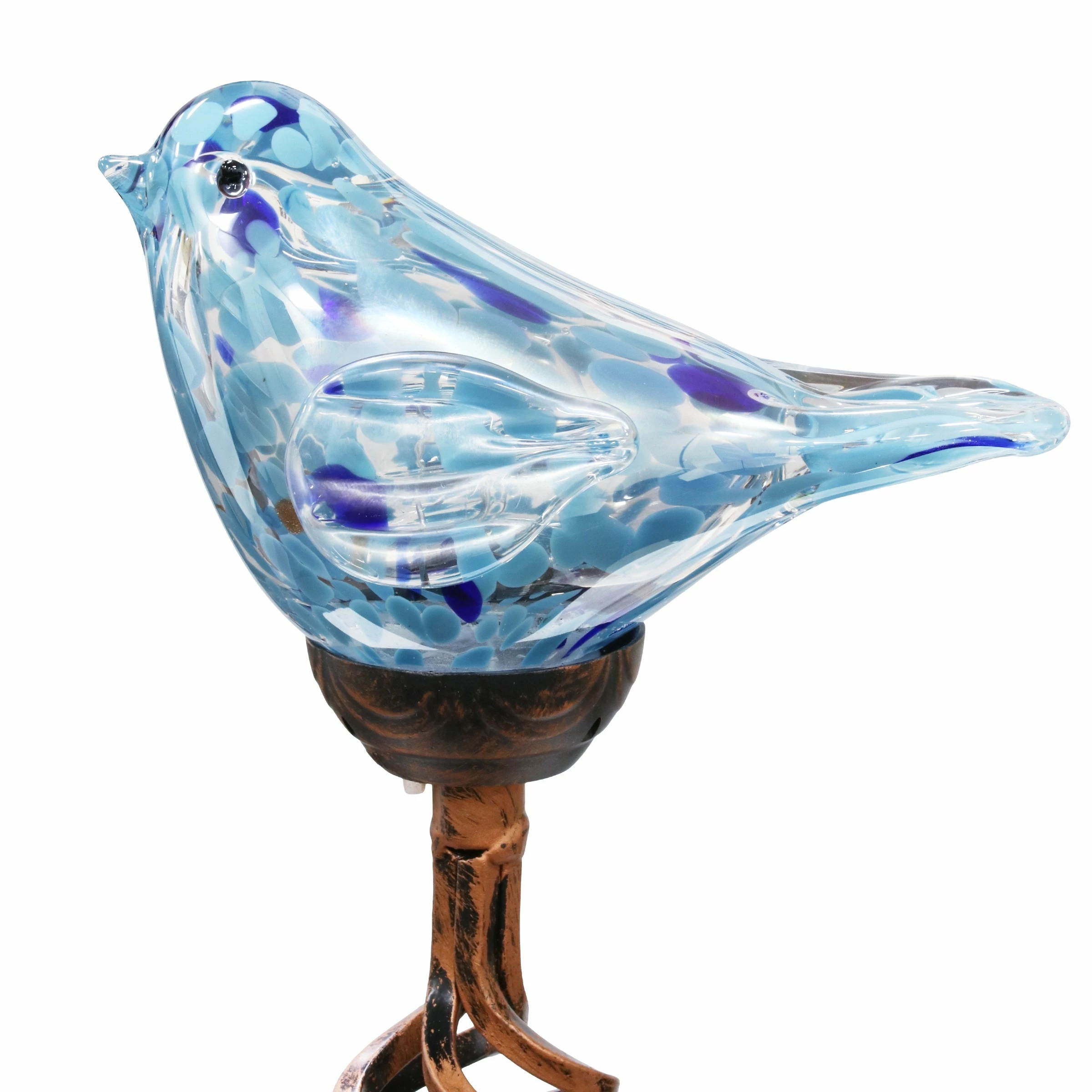 Brand new π Deals π Exhart Solar Pearlized Hand Blown Glass Bird Garden Stake, 6 By 31 Inches Multi 𧨠π - Image 6