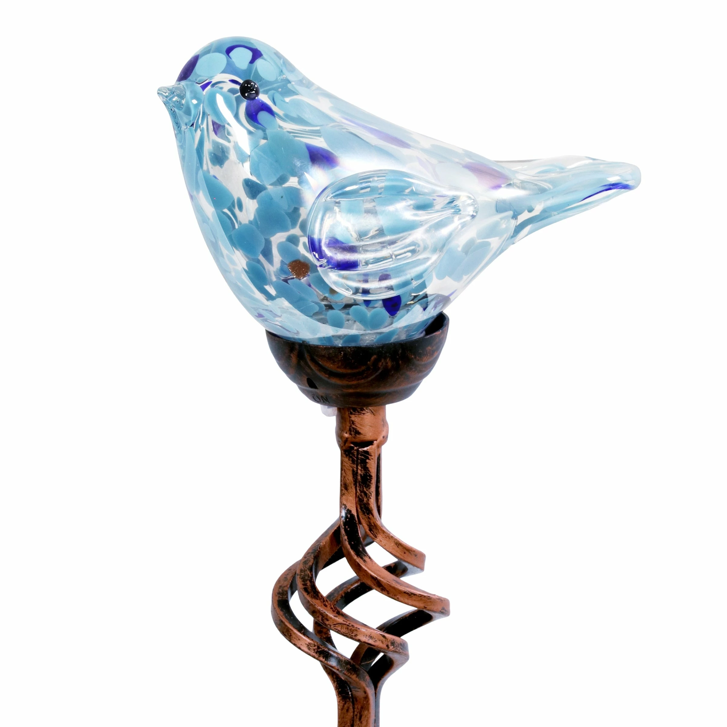 Brand new π Deals π Exhart Solar Pearlized Hand Blown Glass Bird Garden Stake, 6 By 31 Inches Multi 𧨠π - Image 7