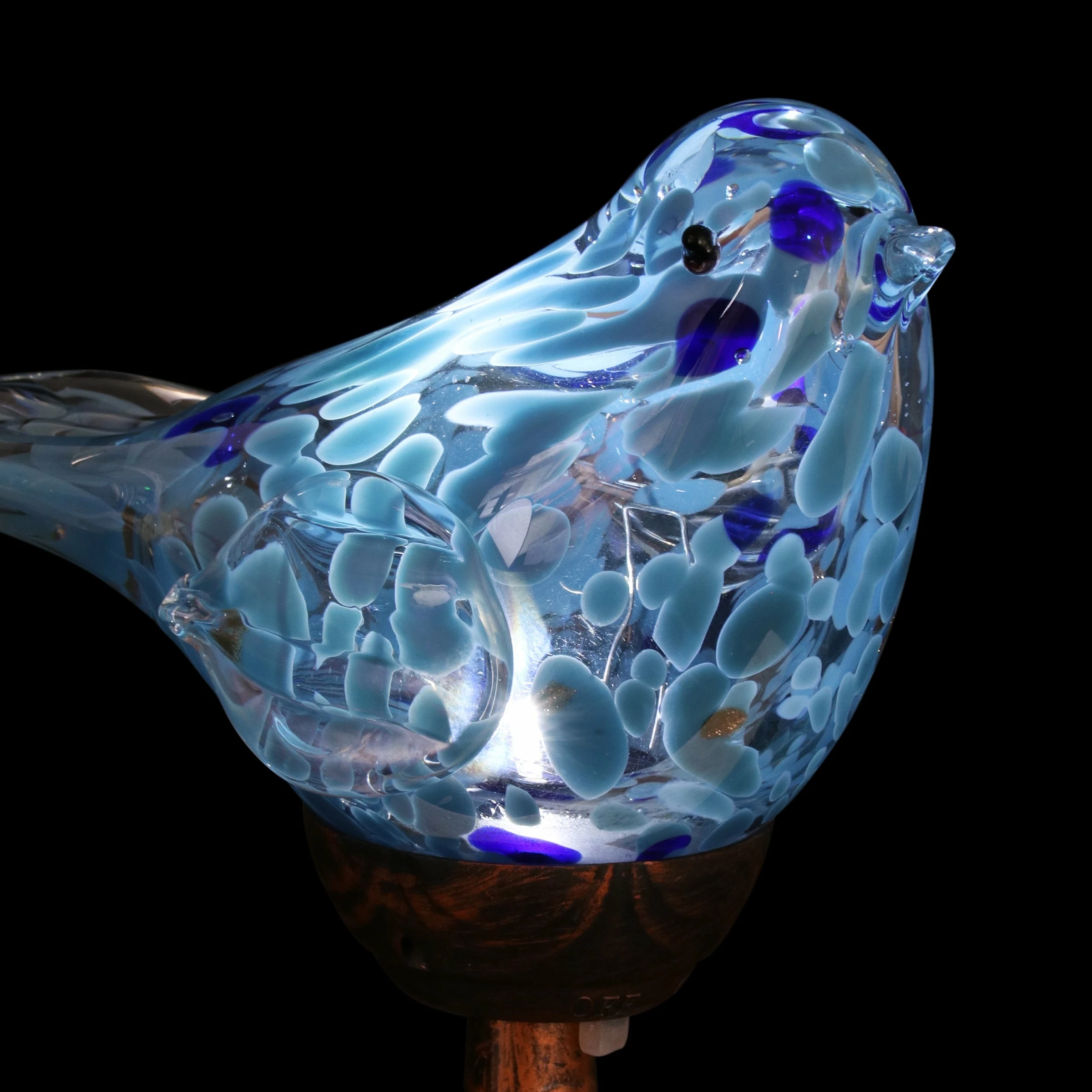 Brand new π Deals π Exhart Solar Pearlized Hand Blown Glass Bird Garden Stake, 6 By 31 Inches Multi 𧨠π - Image 8