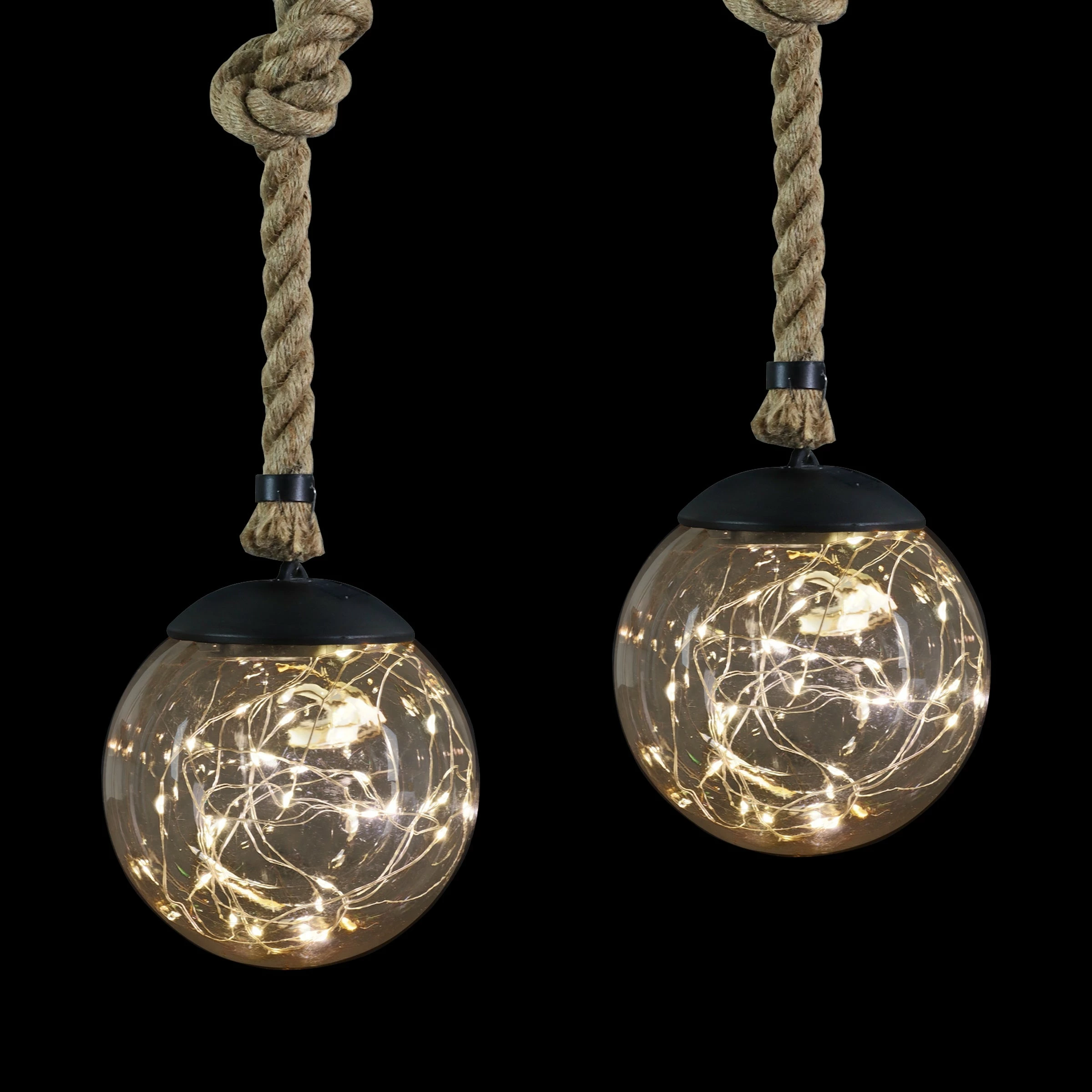Best Pirce π Discount π₯ Exhart Solar Powered Hanging Champagne LED Ball Lights, Set Of Two, 6 By 38 Inches π π - Image 8