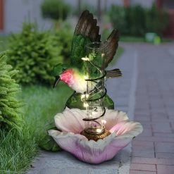 Discount π₯° Outlet π Exhart Solar Rain Gauge On Flower With Hummingbird Garden Statuary, 7 Inch Red β€οΈ π 28 Discount π₯° Outlet π Exhart Solar Rain Gauge On Flower With Hummingbird Garden Statuary, 7 Inch Red β€οΈ π -Exhart Shop Exhart Solar Rain Gauge on Flower with Hummingbird Garden Statuary2C 7 Inch 11