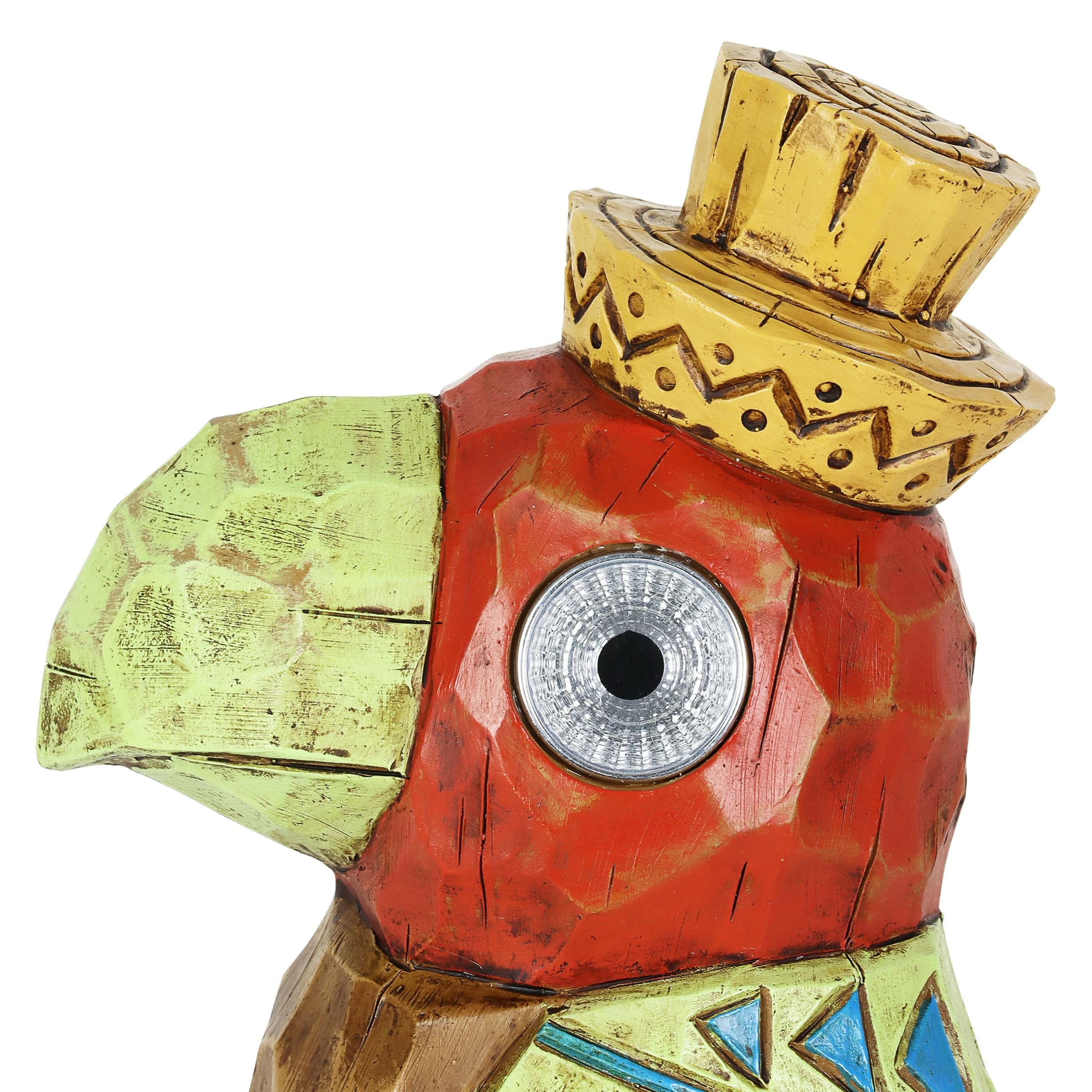 Deals π Brand new π₯ Exhart Solar Red Tiki Parrot Garden Statue With LED Eyes, 6.5 By 10 Inches π π - Image 5