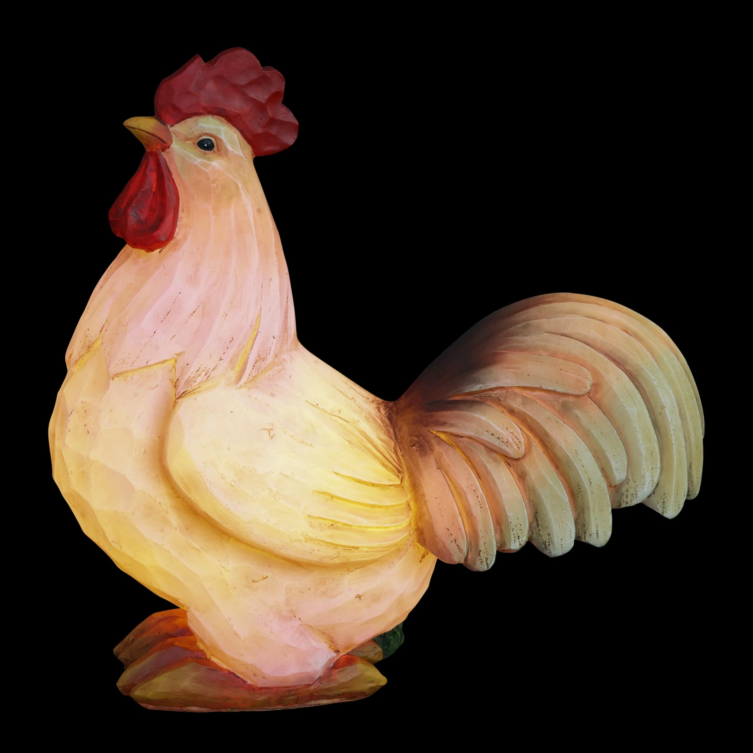 Budget β¨ Brand new βοΈ Exhart Solar Rooster Hand Painted Garden Statue, 11 Inch π β - Image 13