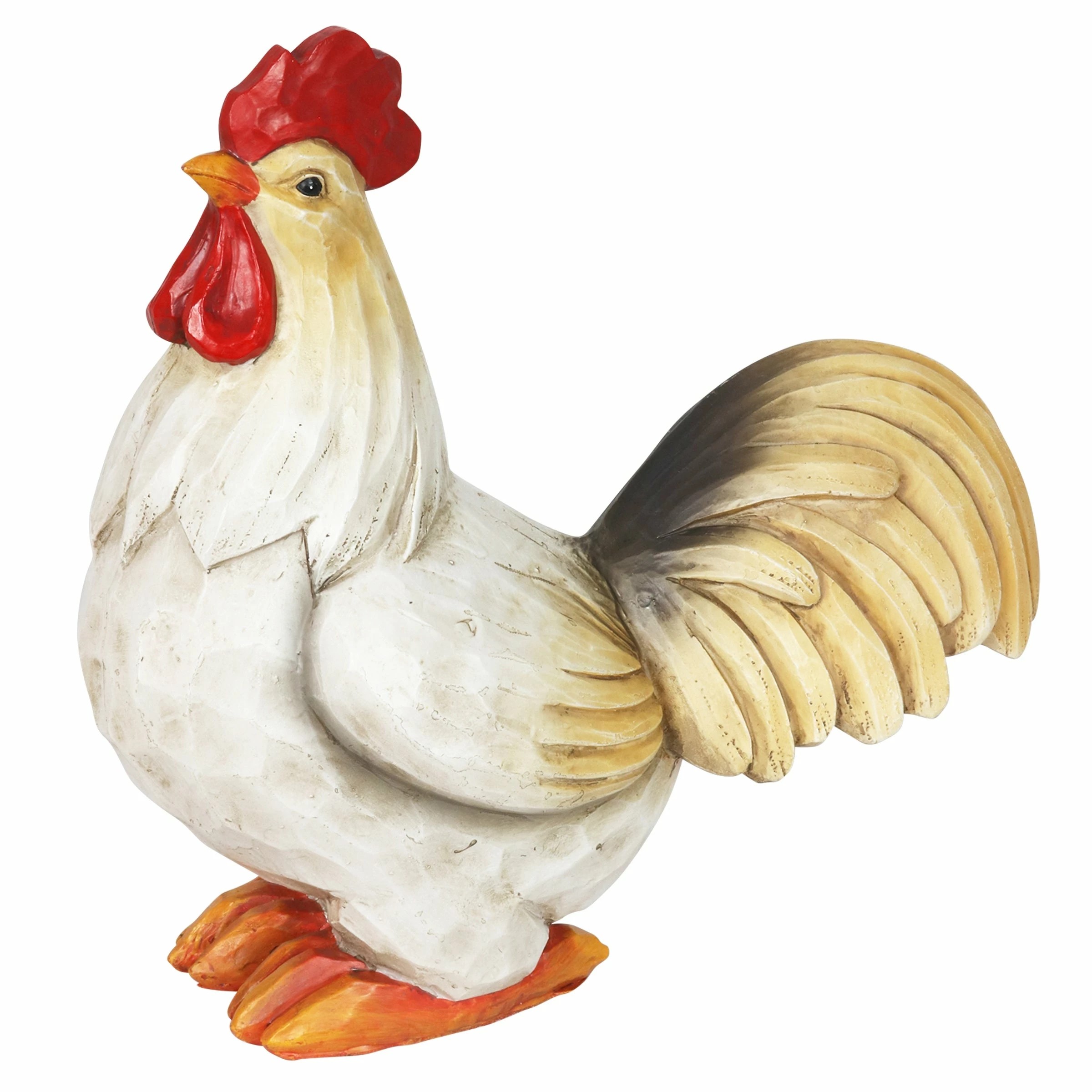 Budget β¨ Brand new βοΈ Exhart Solar Rooster Hand Painted Garden Statue, 11 Inch π β