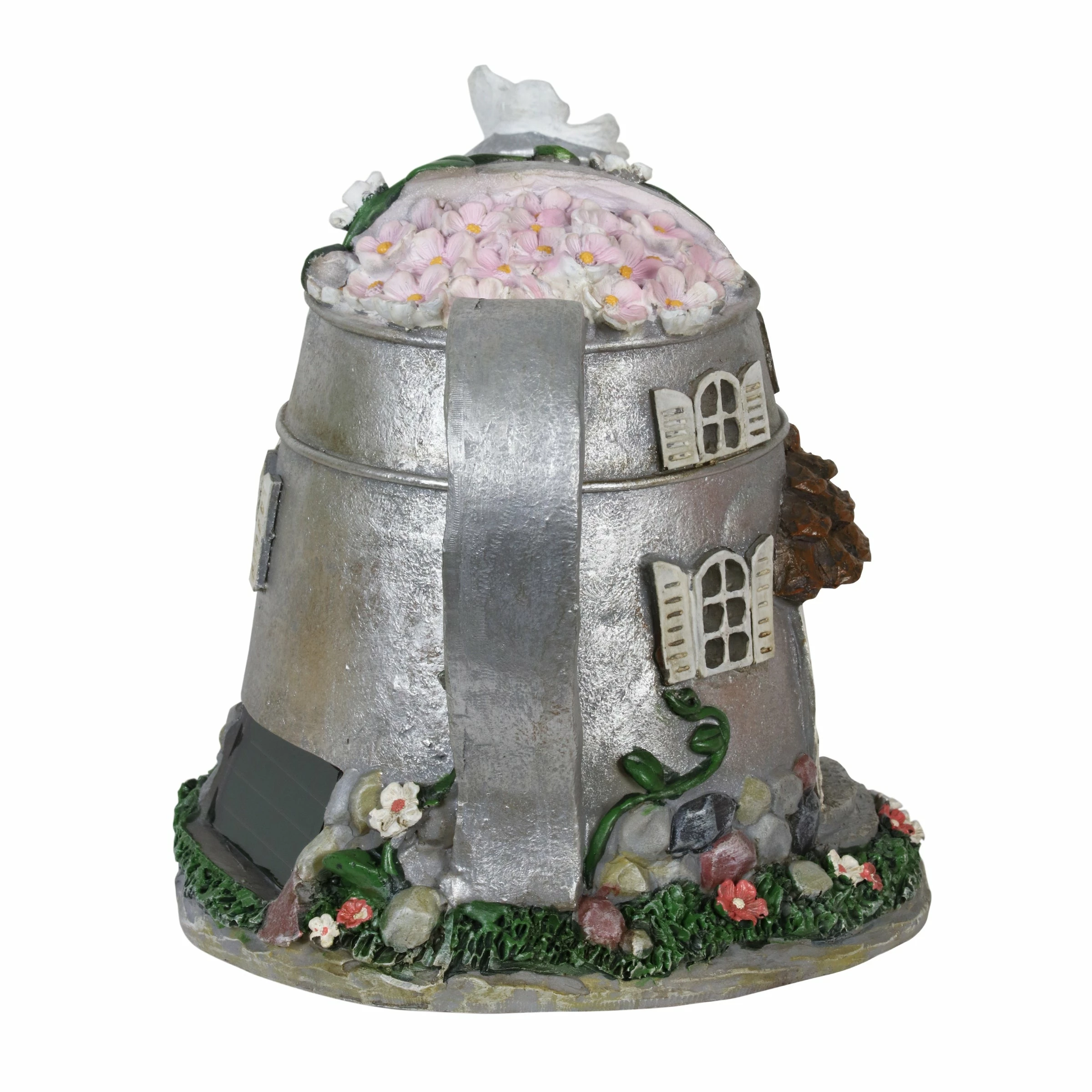 Coupon π Brand new π₯° Exhart Solar Silver Tea Pot Fairy House Garden Statue, 7 Inch π π - Image 12