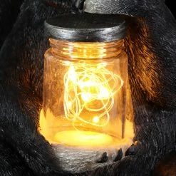 Flash Sale 😉 Brand new 👏 Exhart Solar Skunk Garden Statuary With LED Firefly Jar, 10 Inches Tall ❤️ ⌛ -Exhart Shop Exhart Solar Skunk Garden Statuary with LED Firefly Jar2C 10 Inches tall 6
