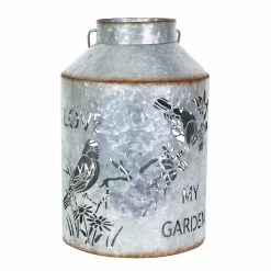 Coupon ✔️ Wholesale 😍 Exhart Solar Stamped Metal Bird And Flower Design Lantern Reads My Garden, 11.5 Inch ⌛ ❤️