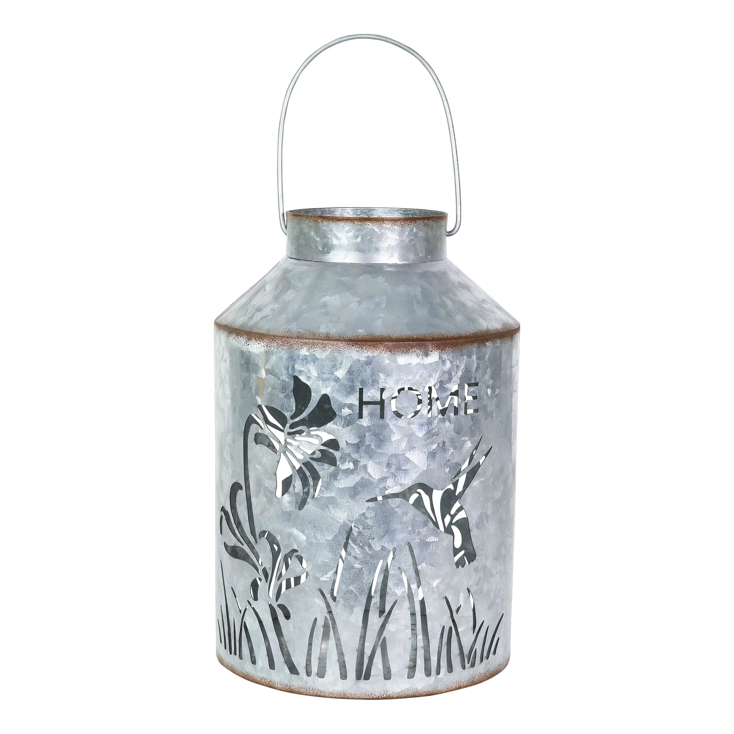 Deals π Promo π Exhart Solar Stamped Metal Hummingbird And Flower Design Lantern Reads Home, 11.5 Inch π― β - Image 6